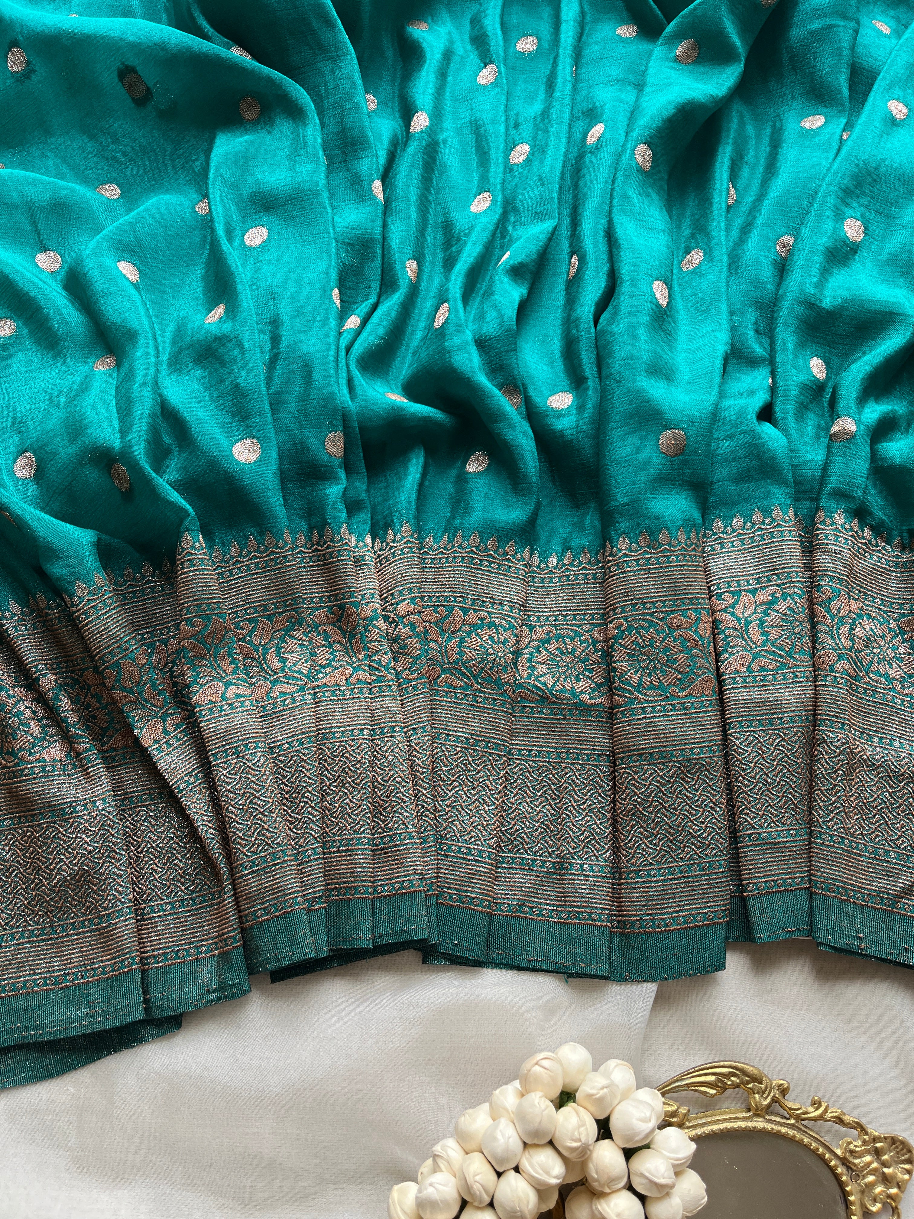 Green Viscose Georgette saree