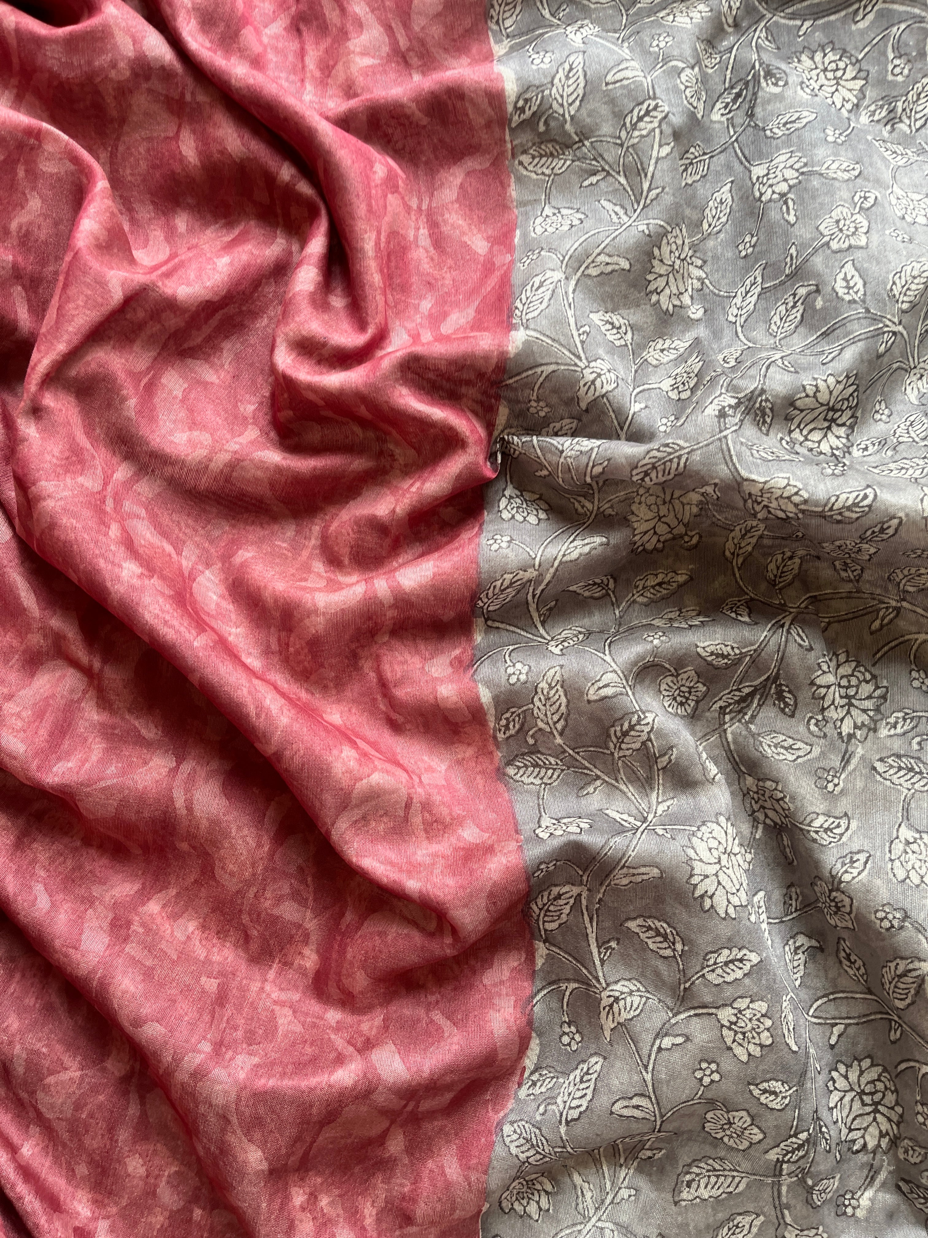 Grey Kota Chanderi saree