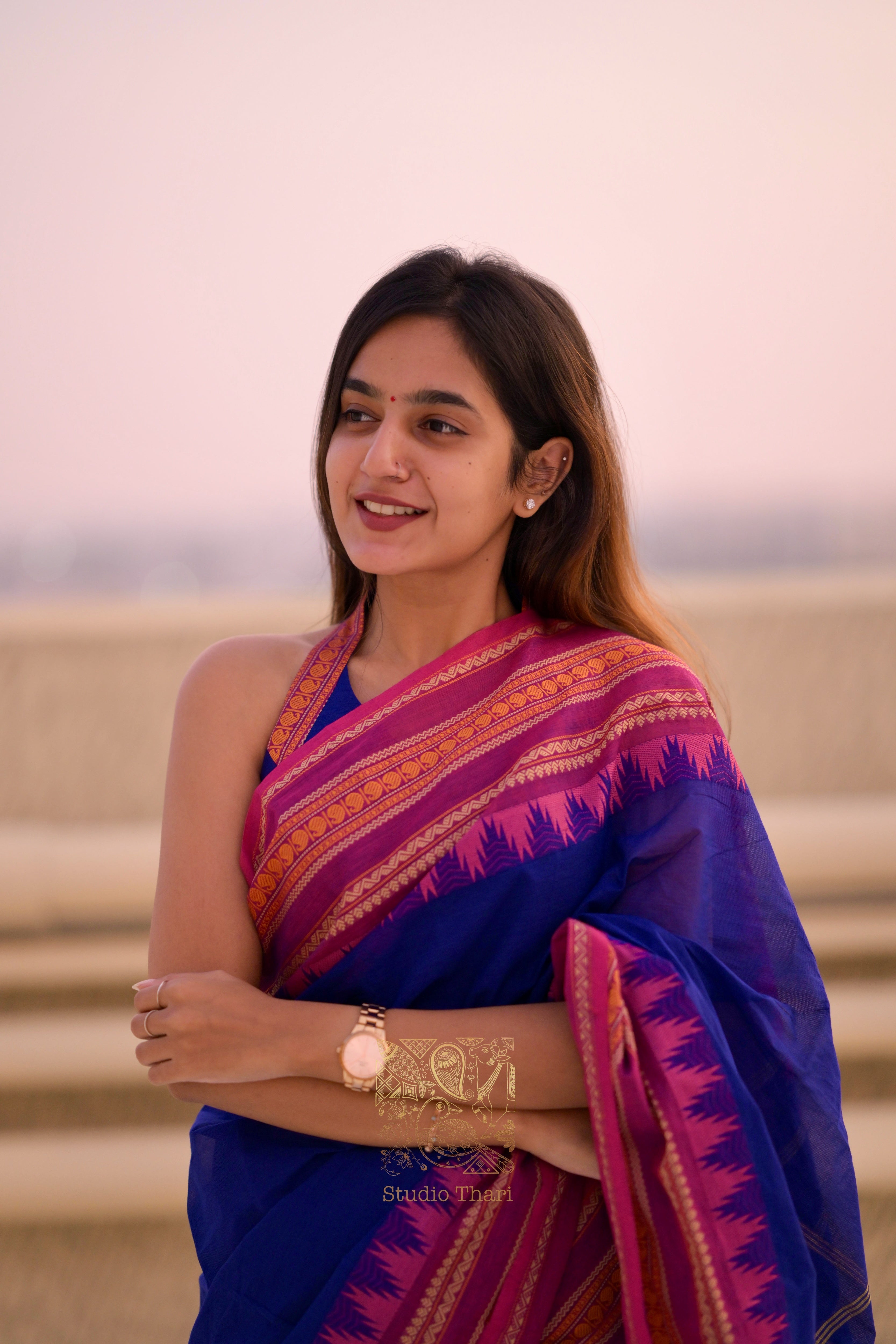 “Parvati" Bold and Beautiful Chettinad cotton sarees