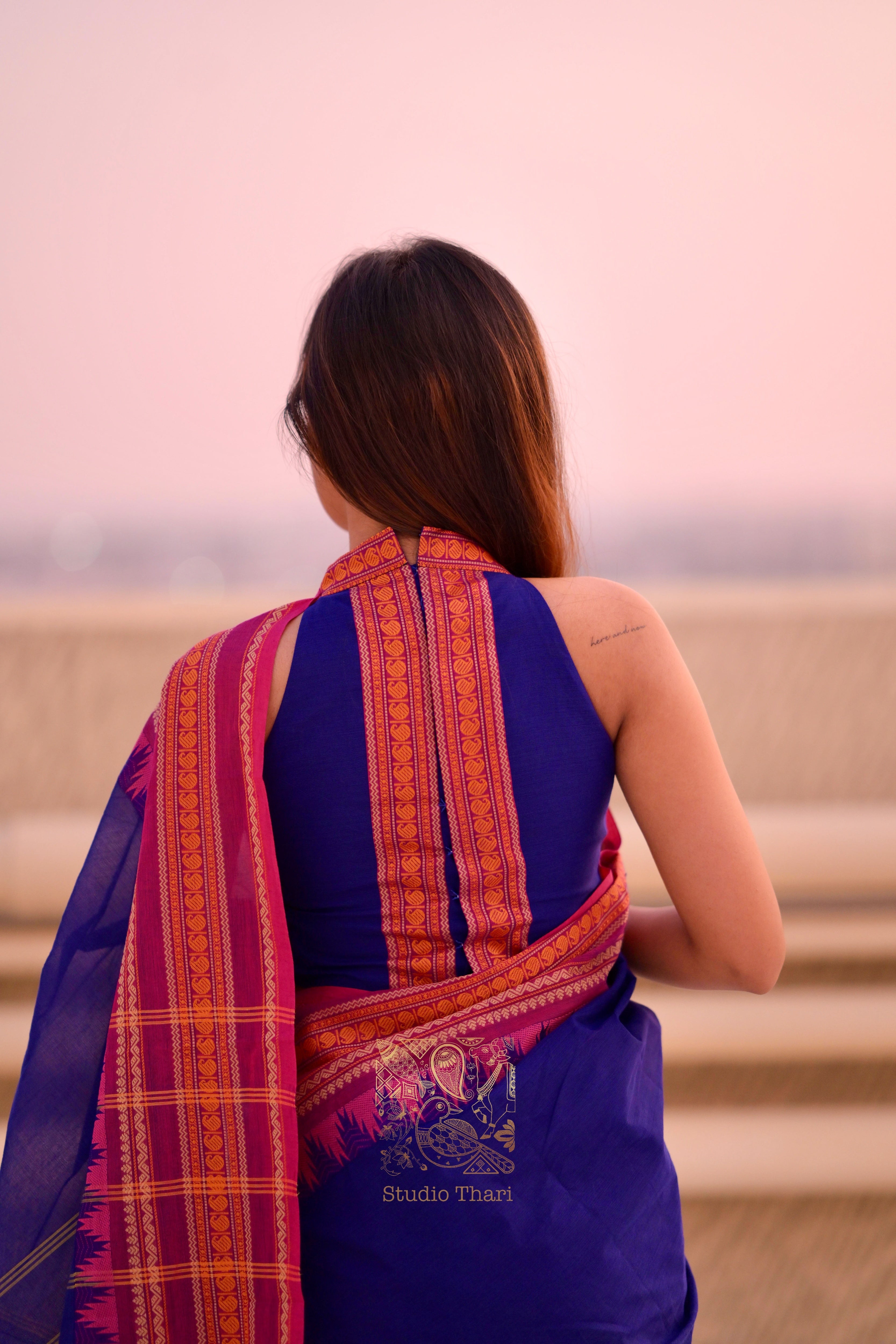 “Parvati" Bold and Beautiful Chettinad cotton sarees