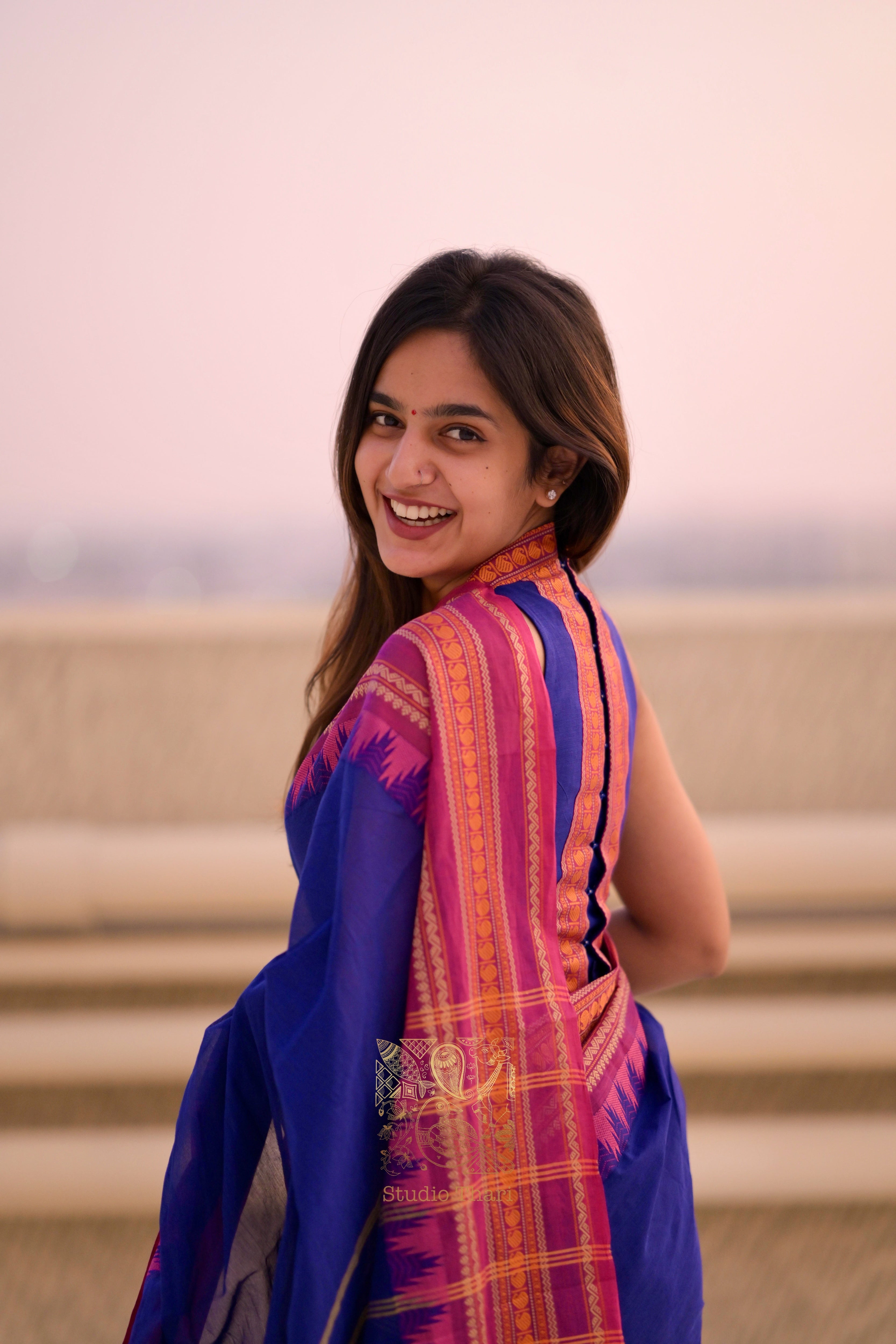 “Parvati" Bold and Beautiful Chettinad cotton sarees