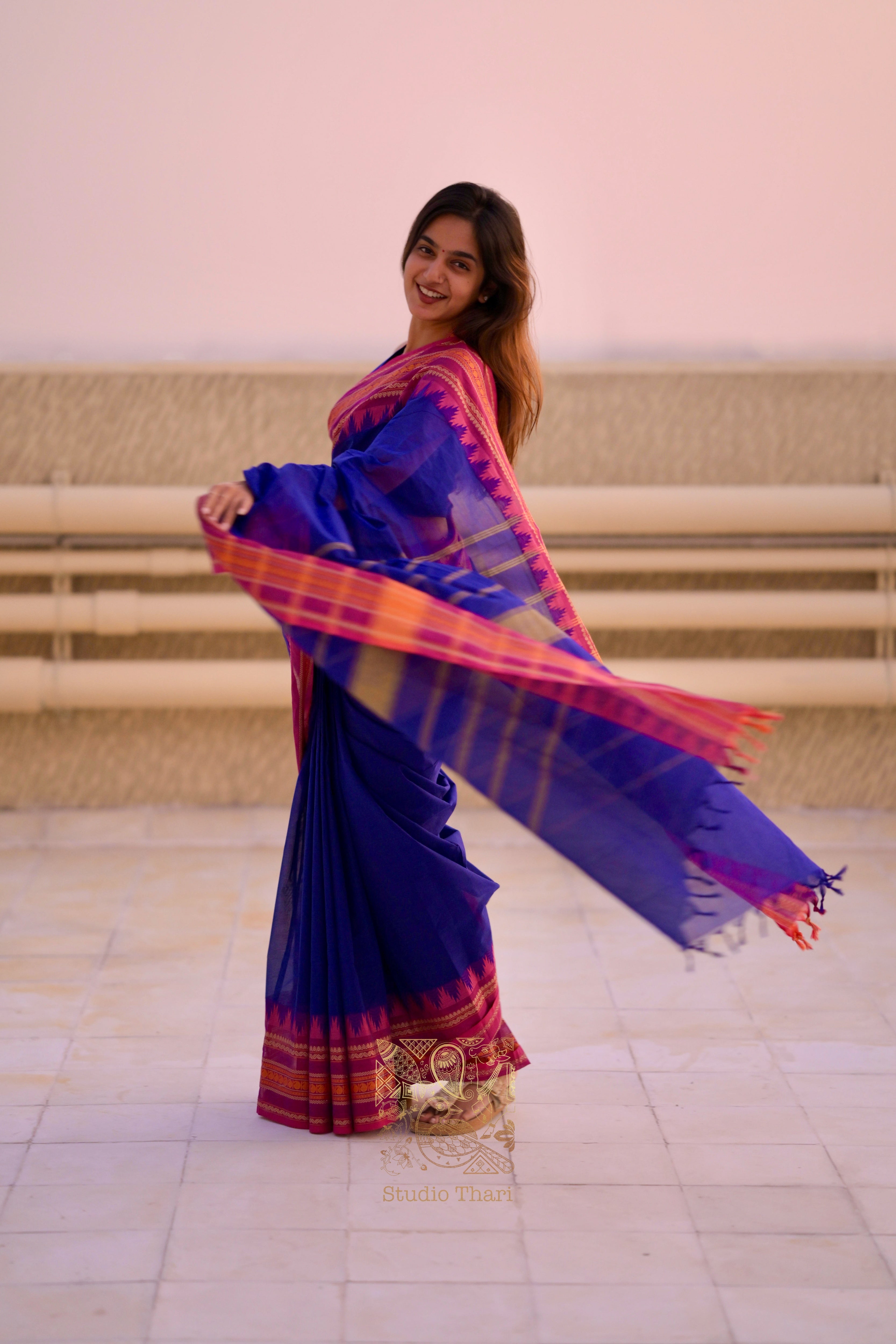 “Parvati" Bold and Beautiful Chettinad cotton sarees