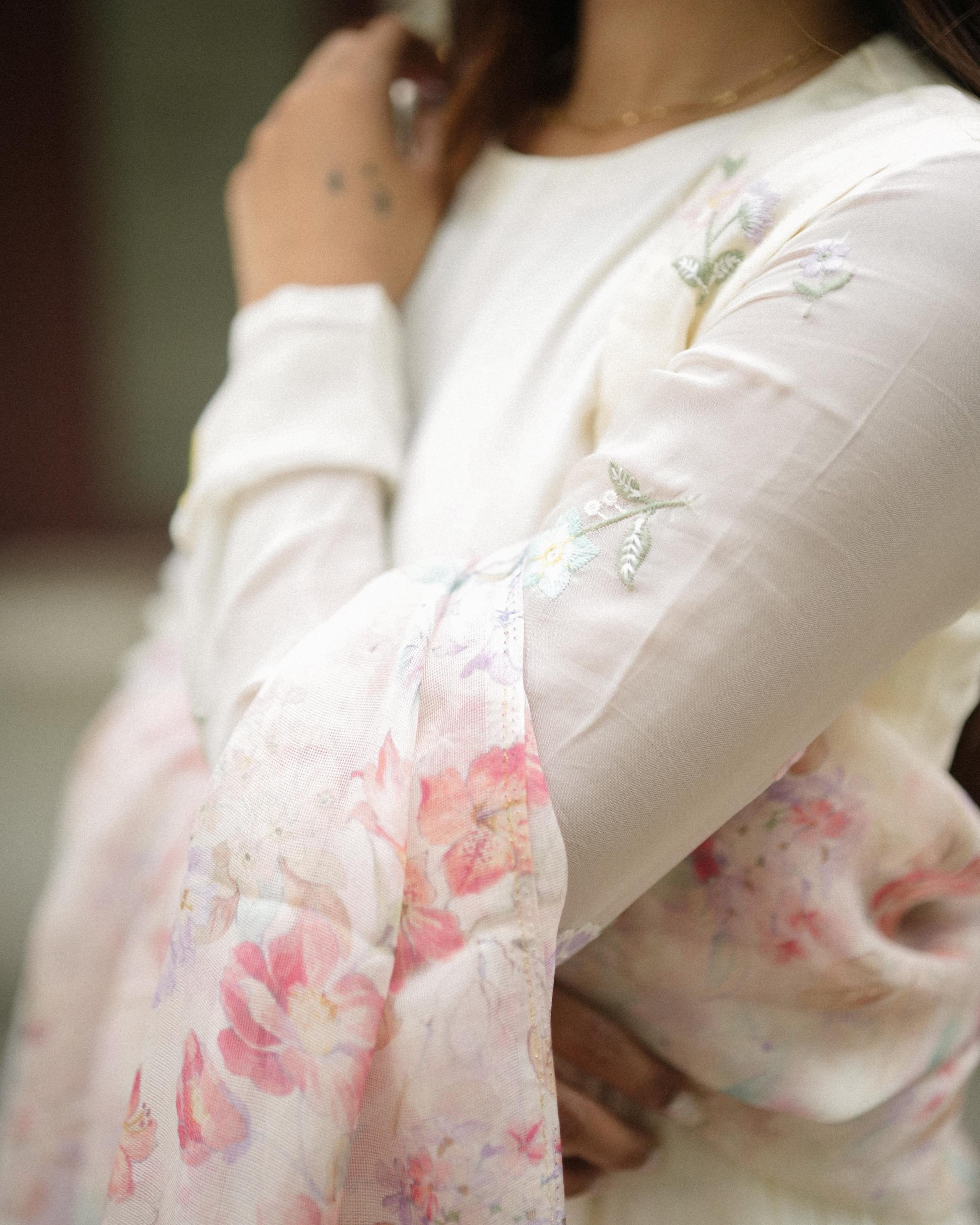 Nila Floral Anarkali Set