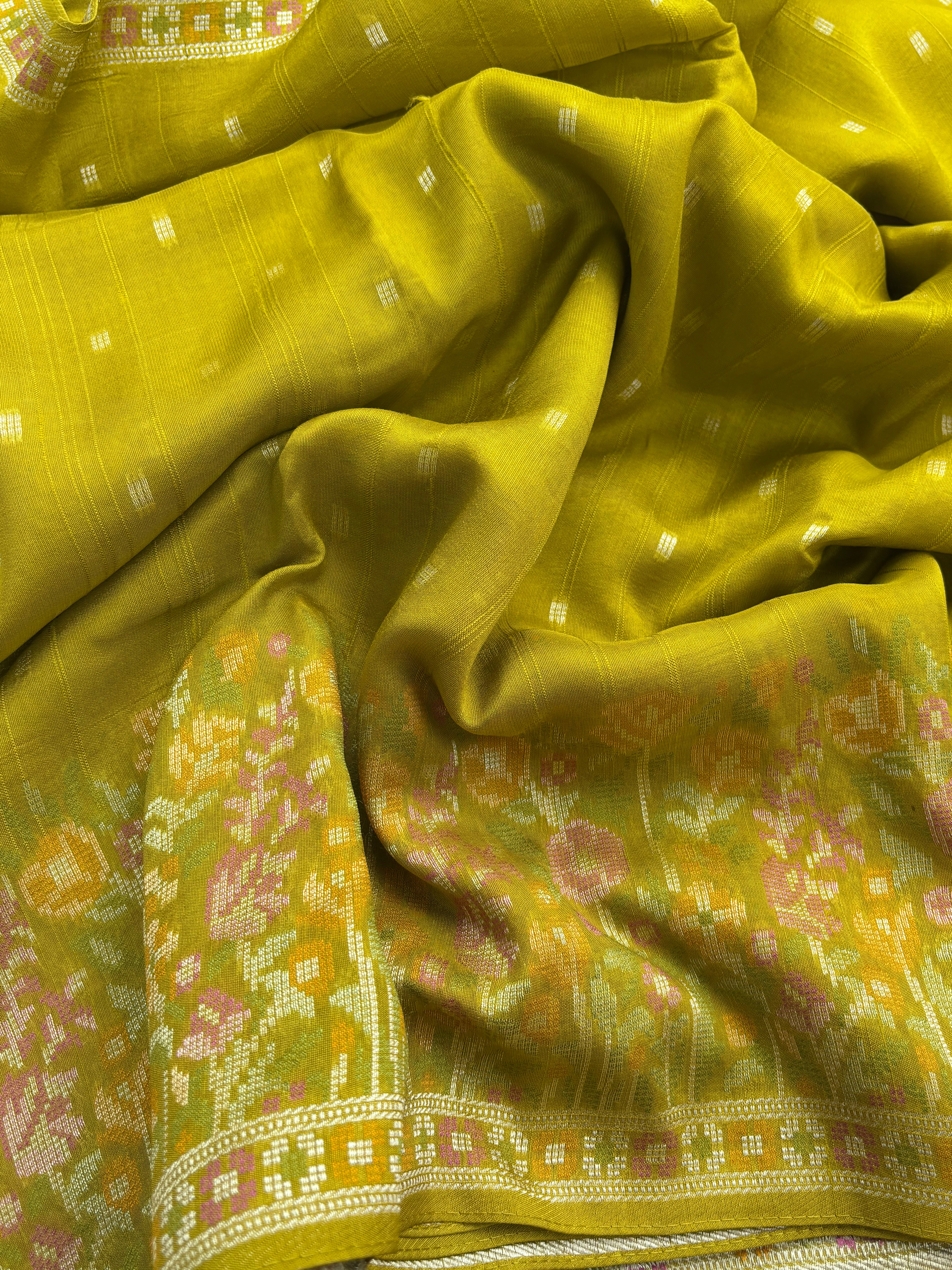 Red, Pink, Green, Purple & Blue Raw Silk Banarasi Saree