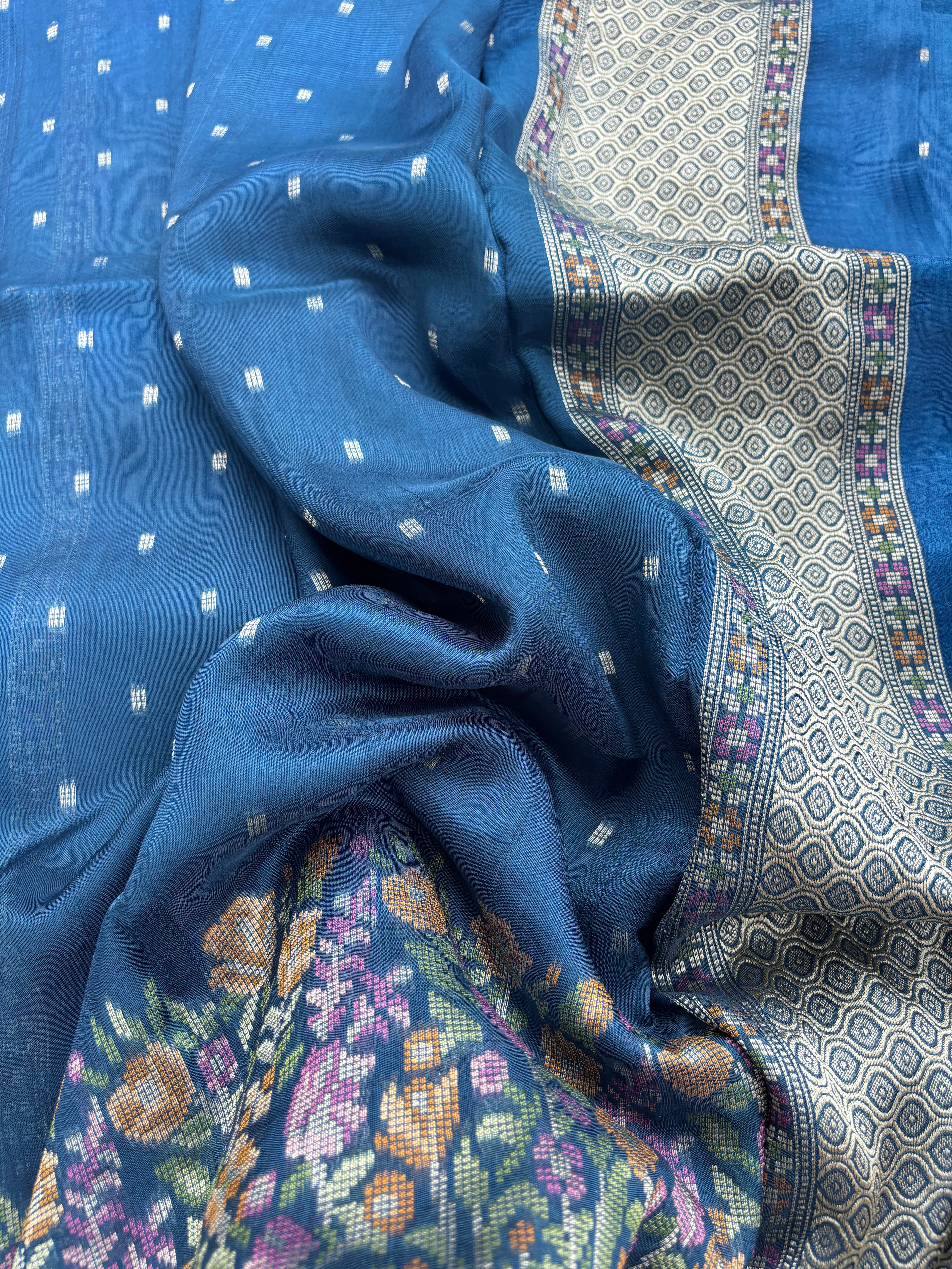 Red, Pink, Green, Purple & Blue Raw Silk Banarasi Saree