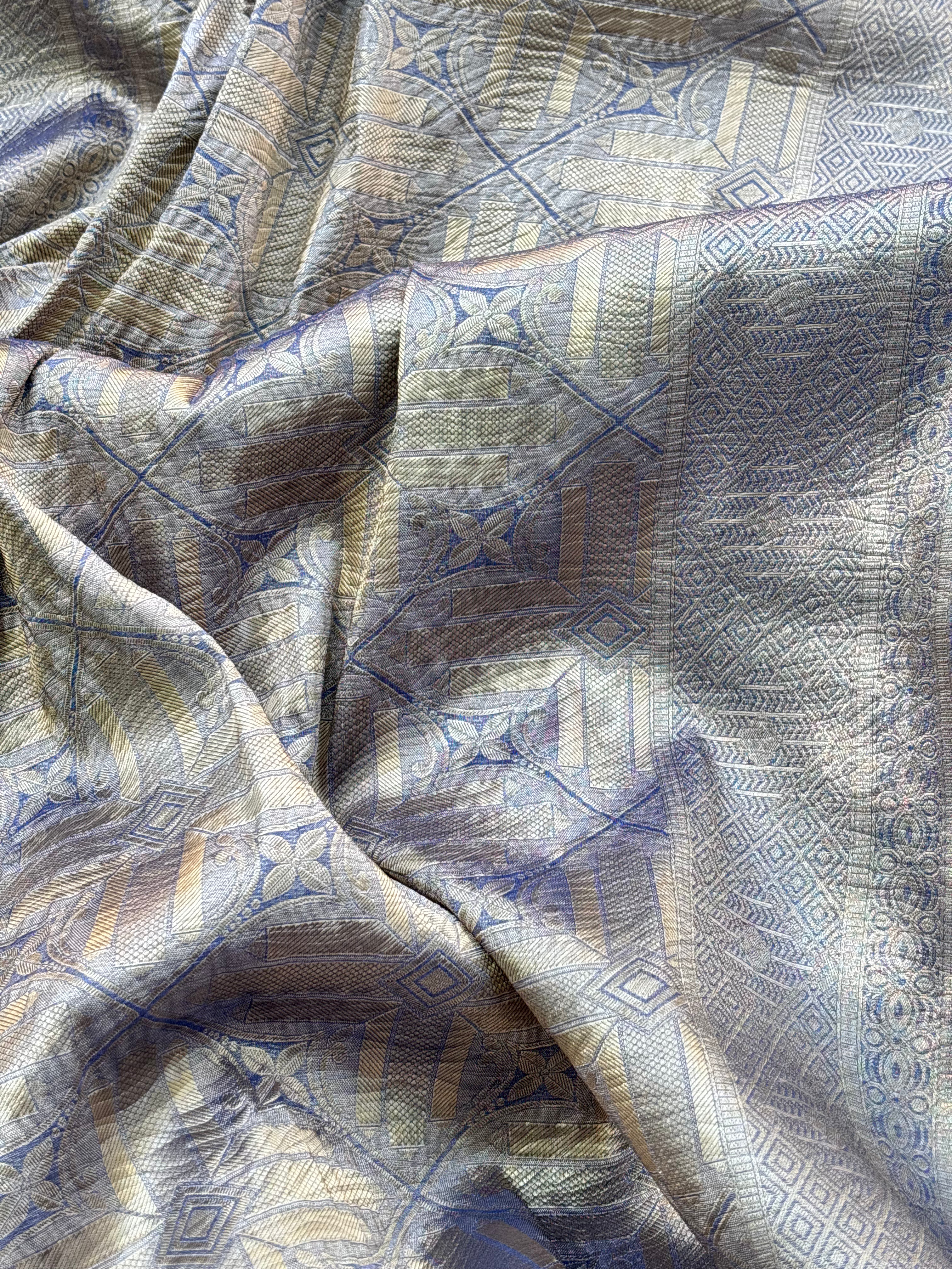 Lavender & Blue Tissue Saree
