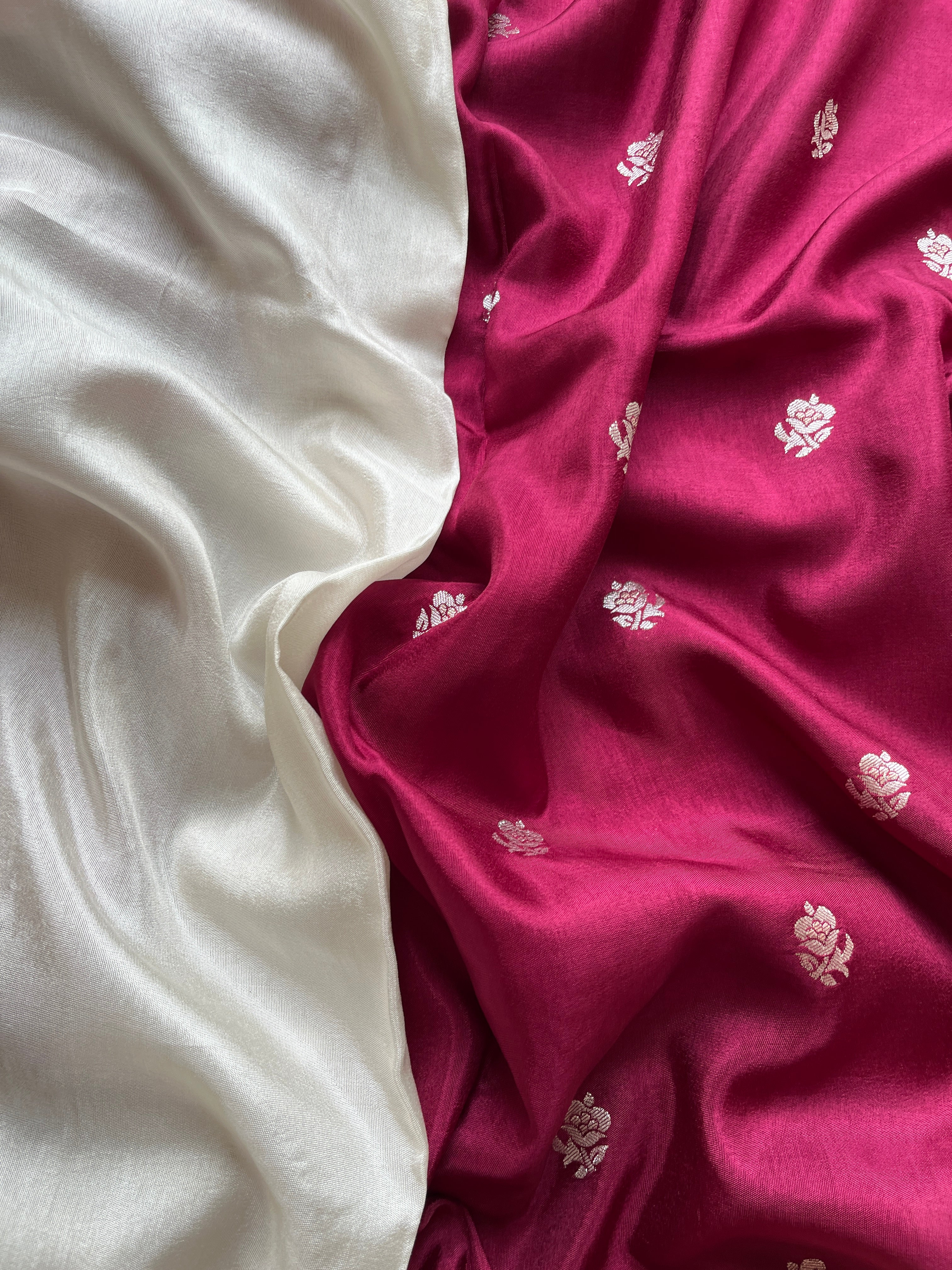 Berry Viscose silk saree