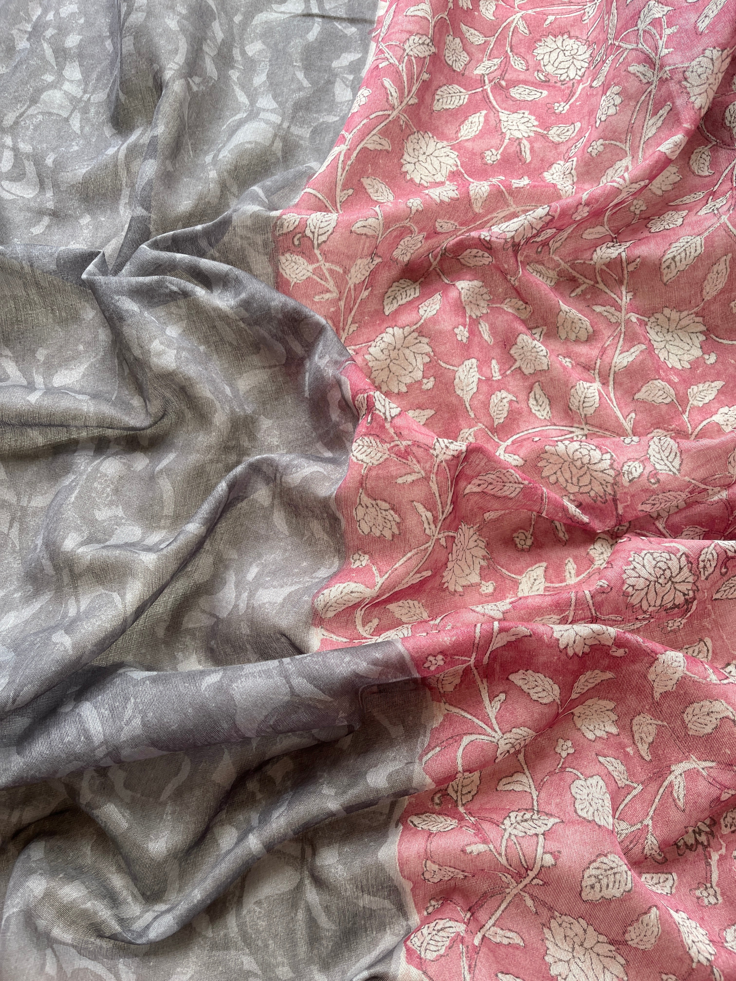 Pink Kota Chanderi saree