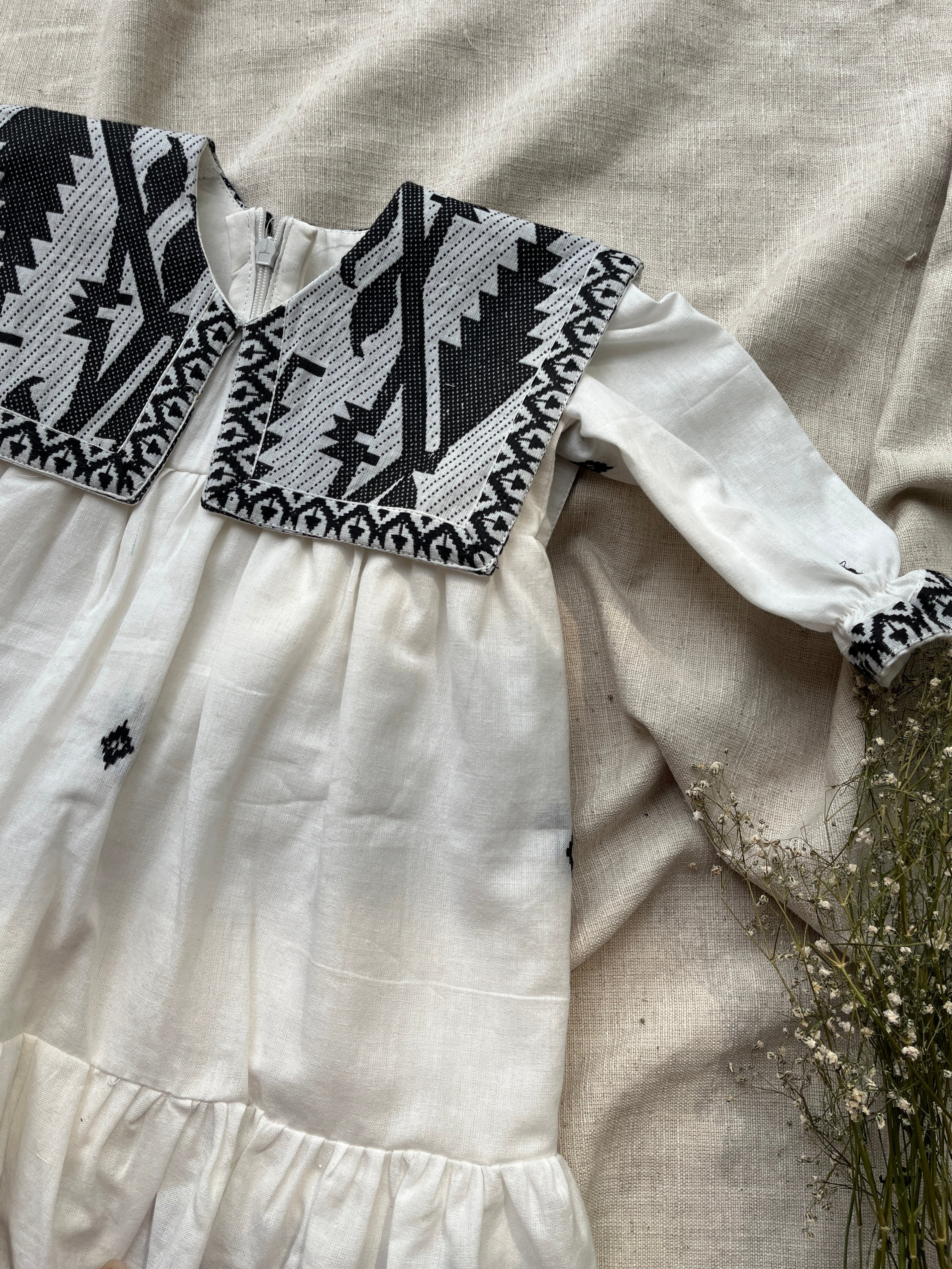 White meadow frock
