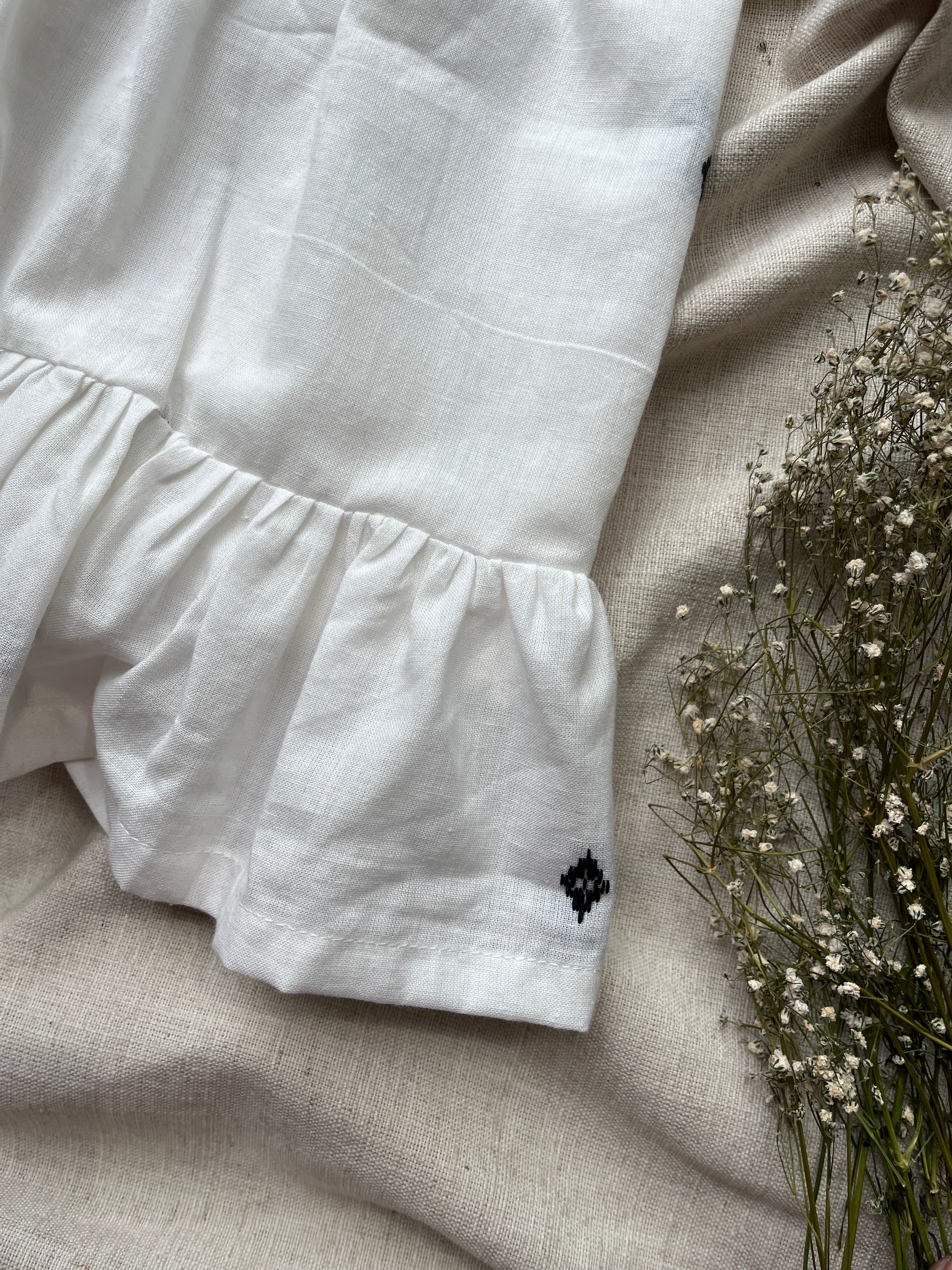White meadow frock