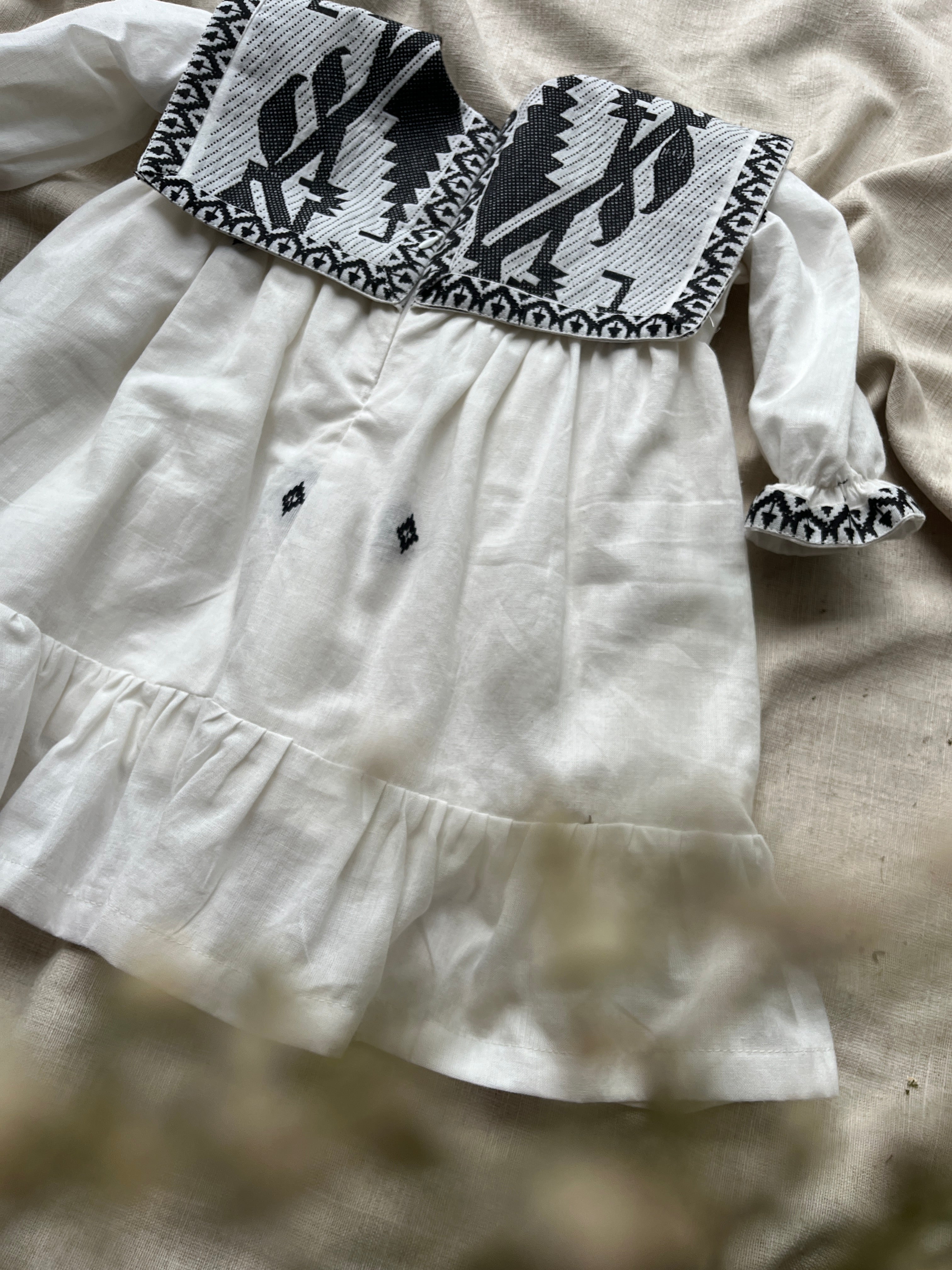 White meadow frock