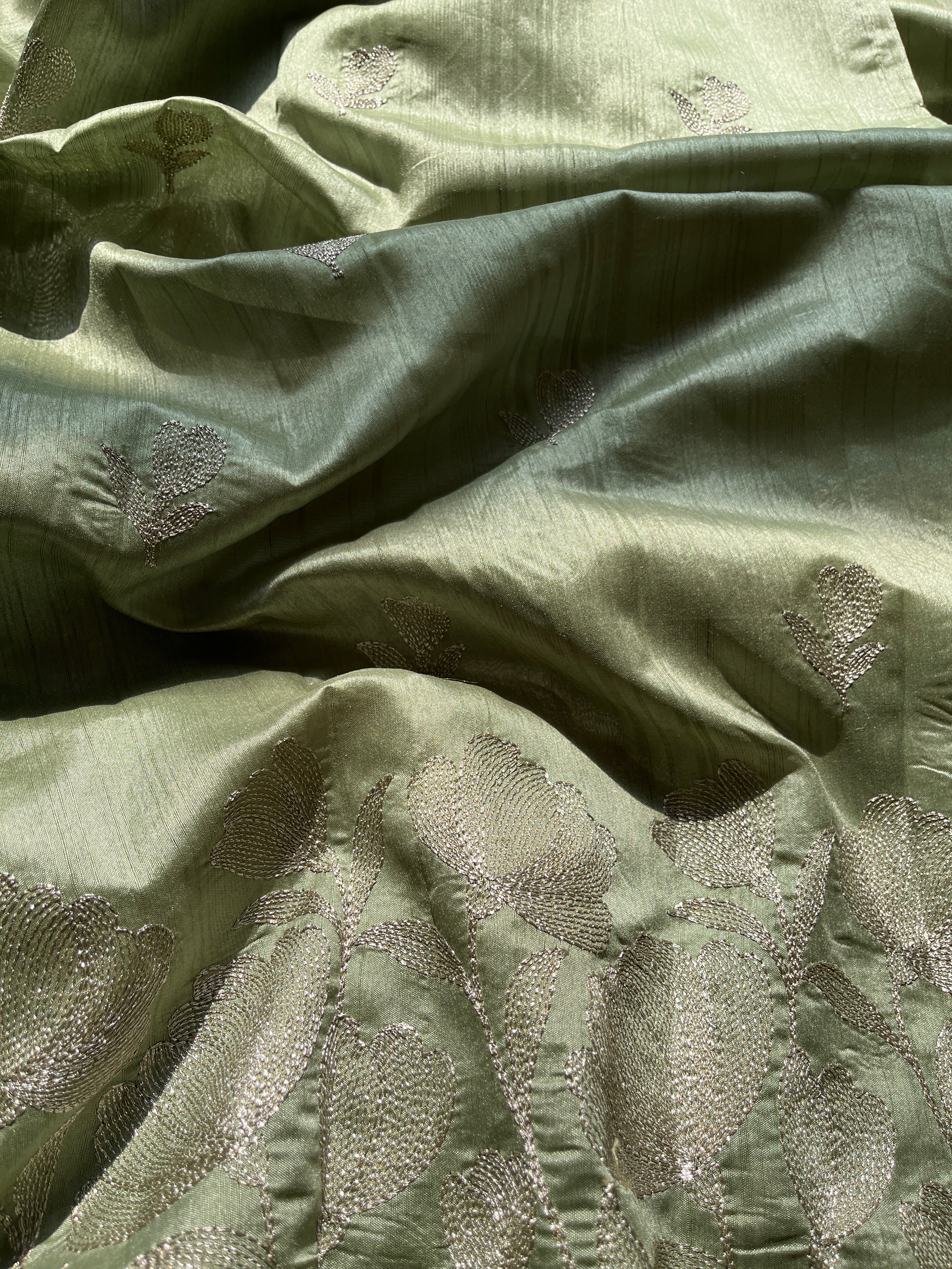 Green Art Tussar Saree