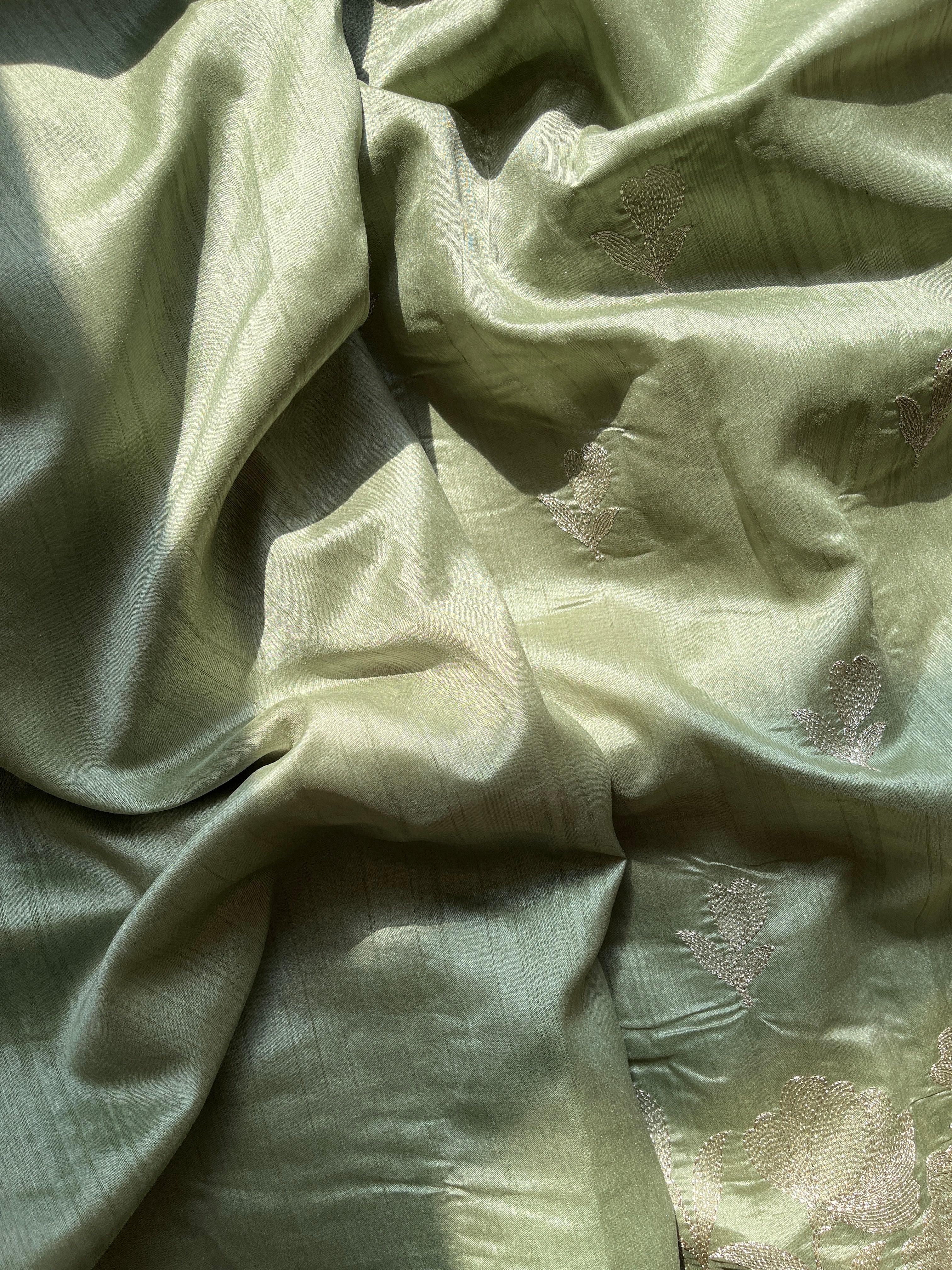 Green Art Tussar Saree