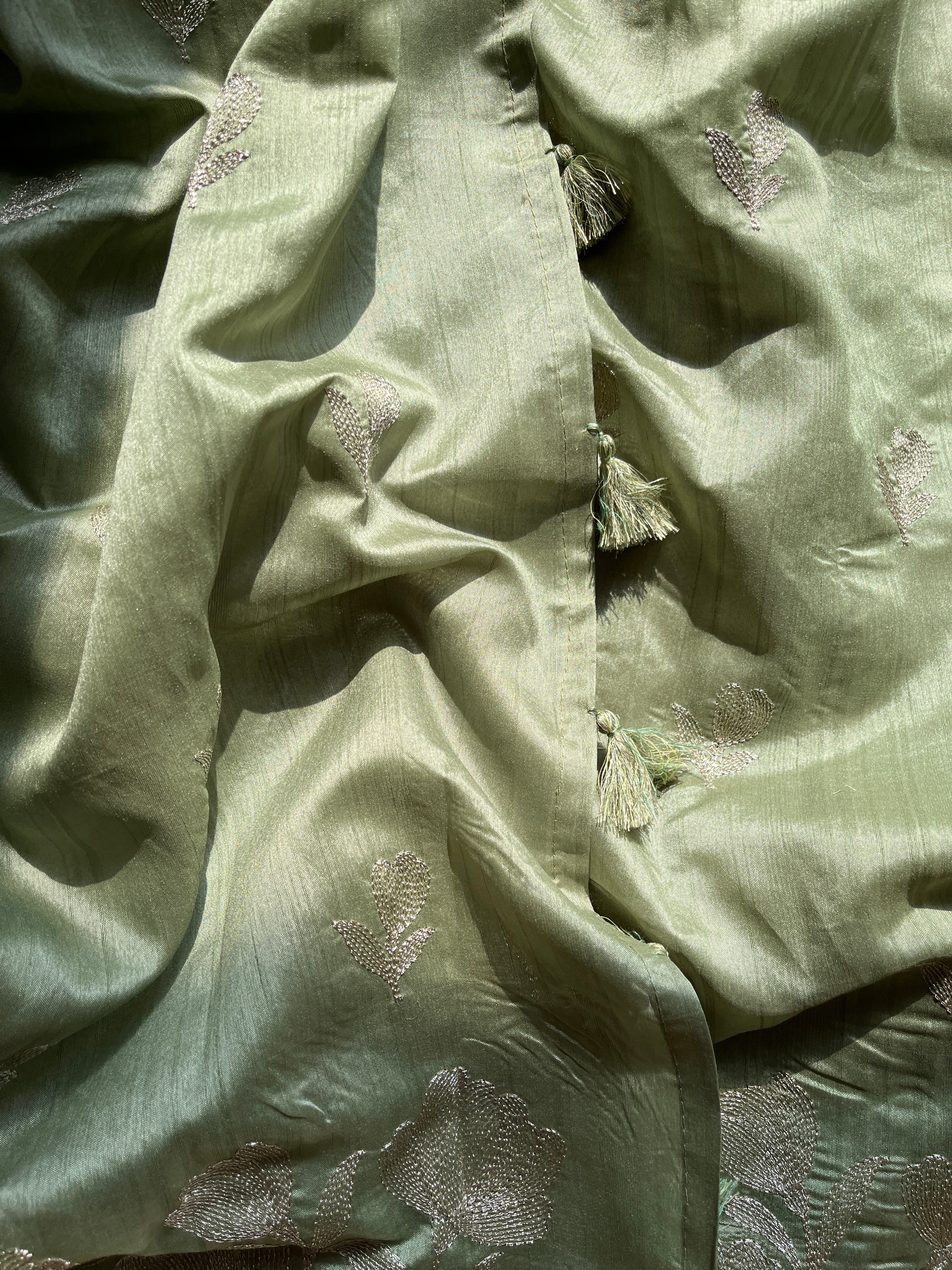 Green Art Tussar Saree