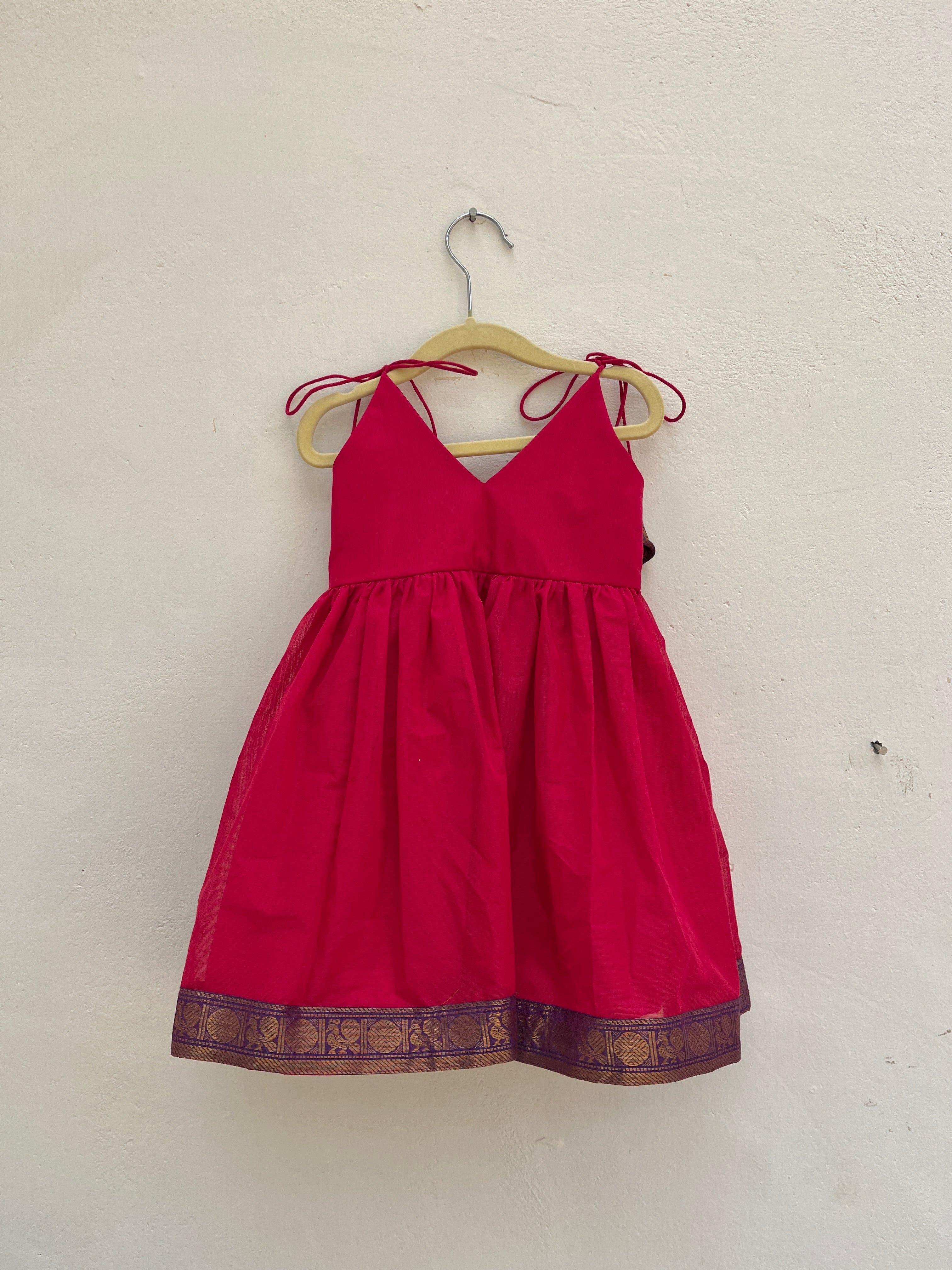 Pink Roja Cotton Frock