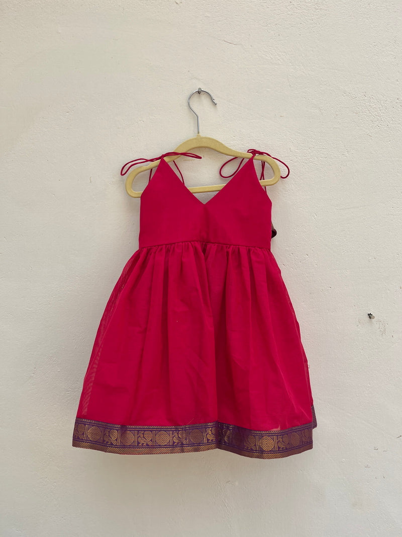 Pink Roja Cotton Frock
