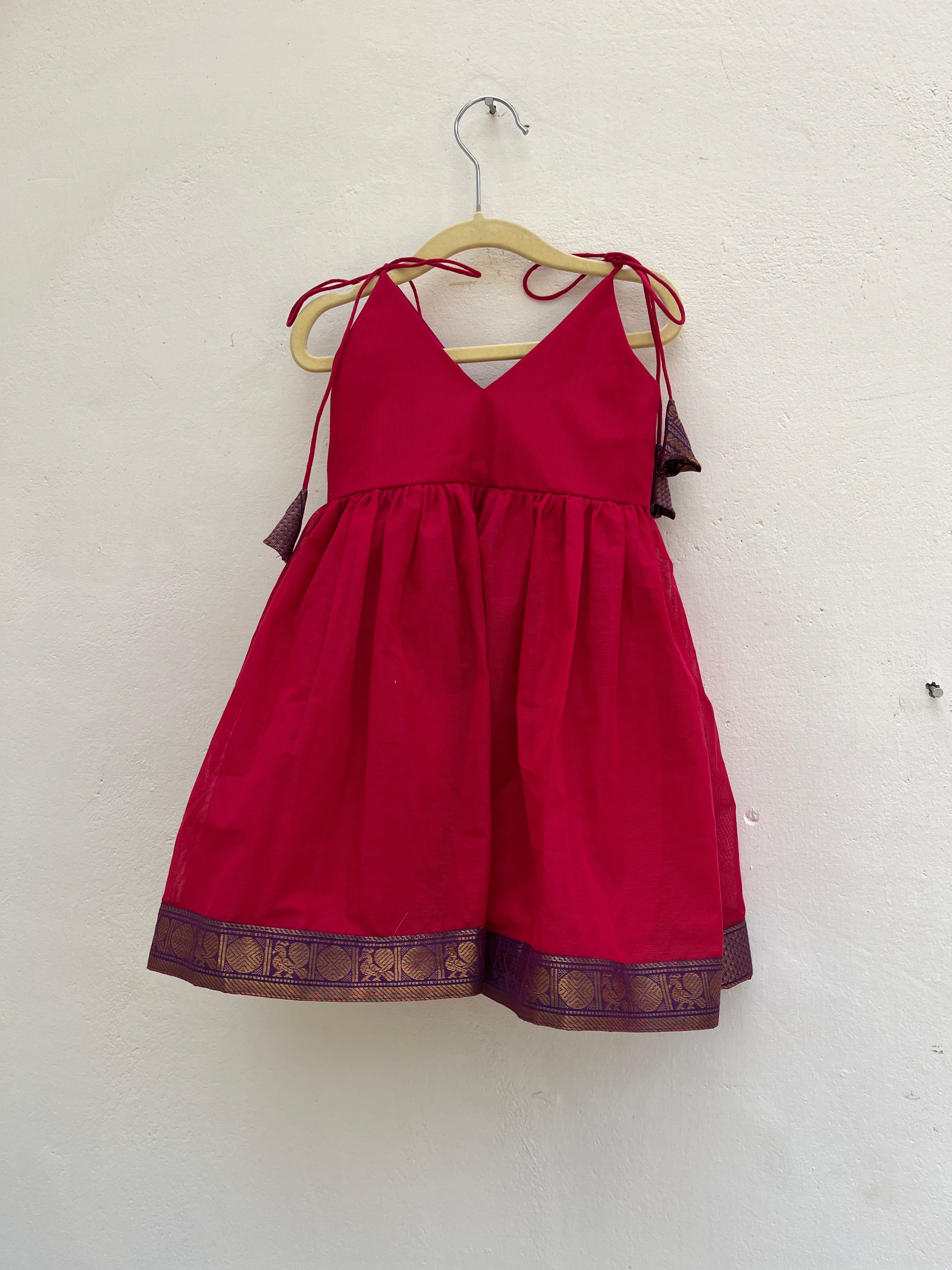 Pink Roja Cotton Frock