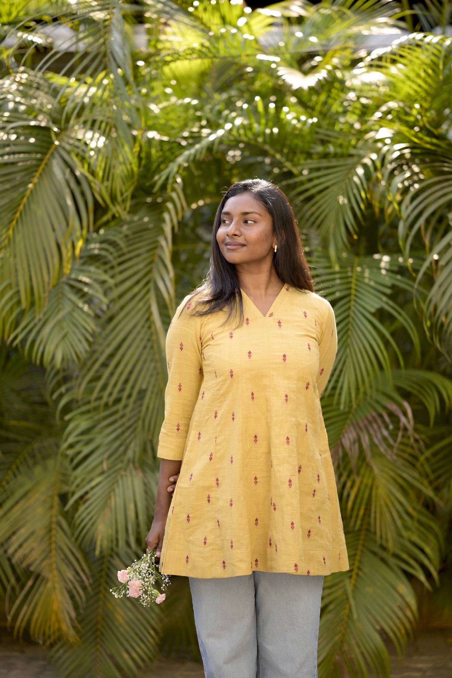 Sunshine cotton short kurta