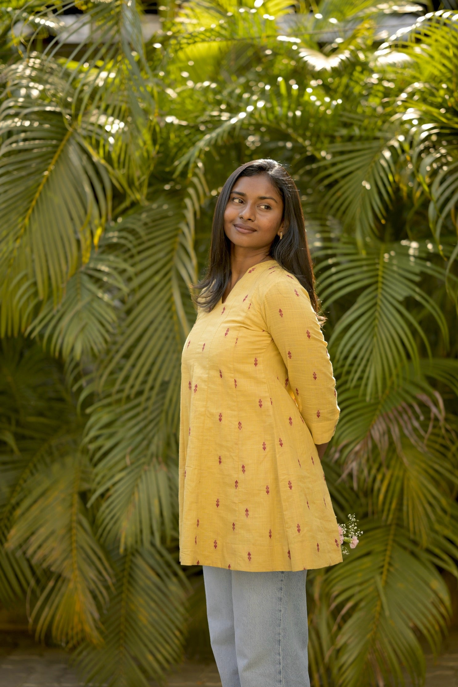 Sunshine cotton short kurta