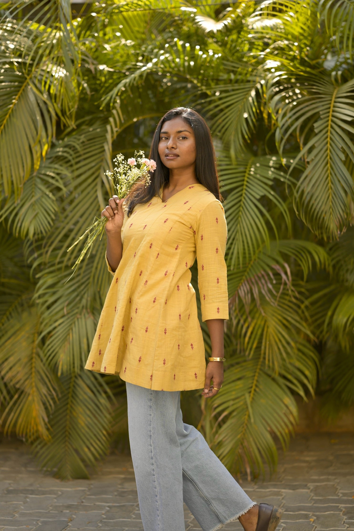 Sunshine cotton short kurta