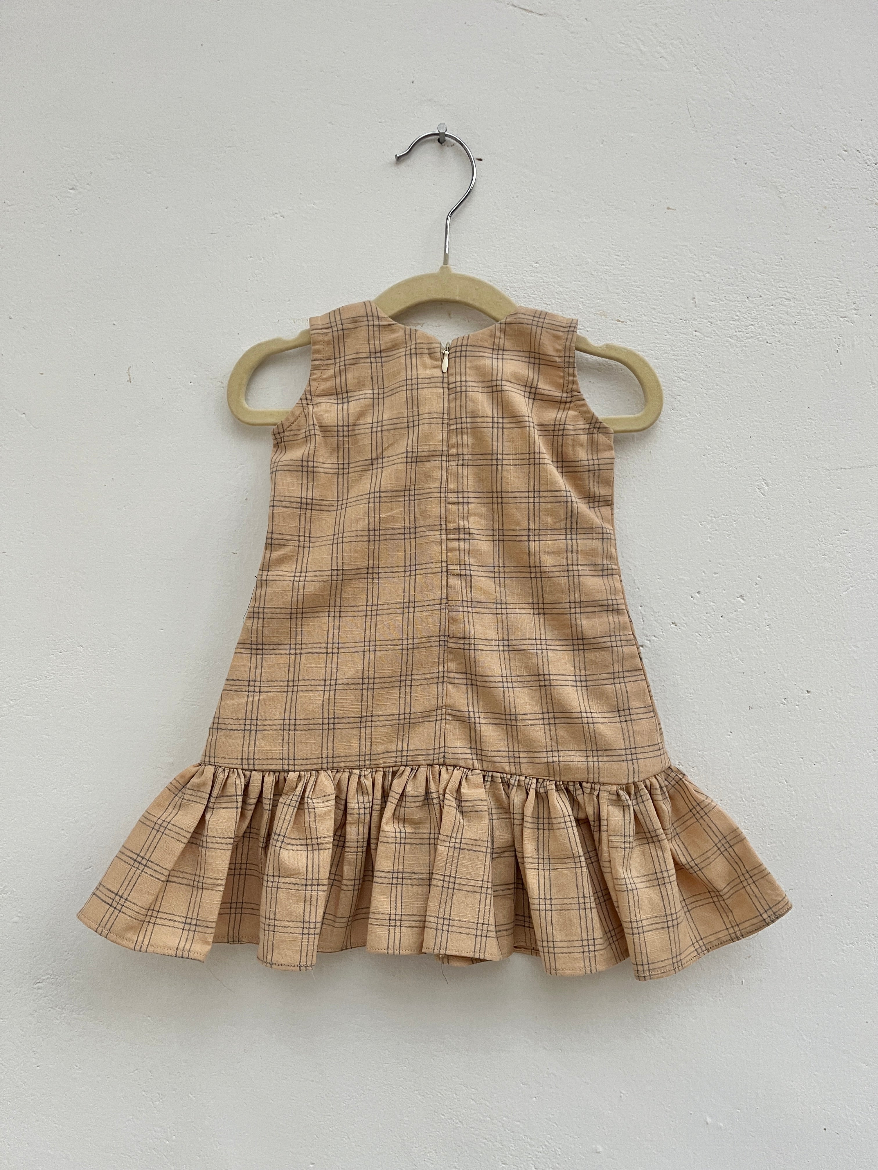 Beige Bow Frock