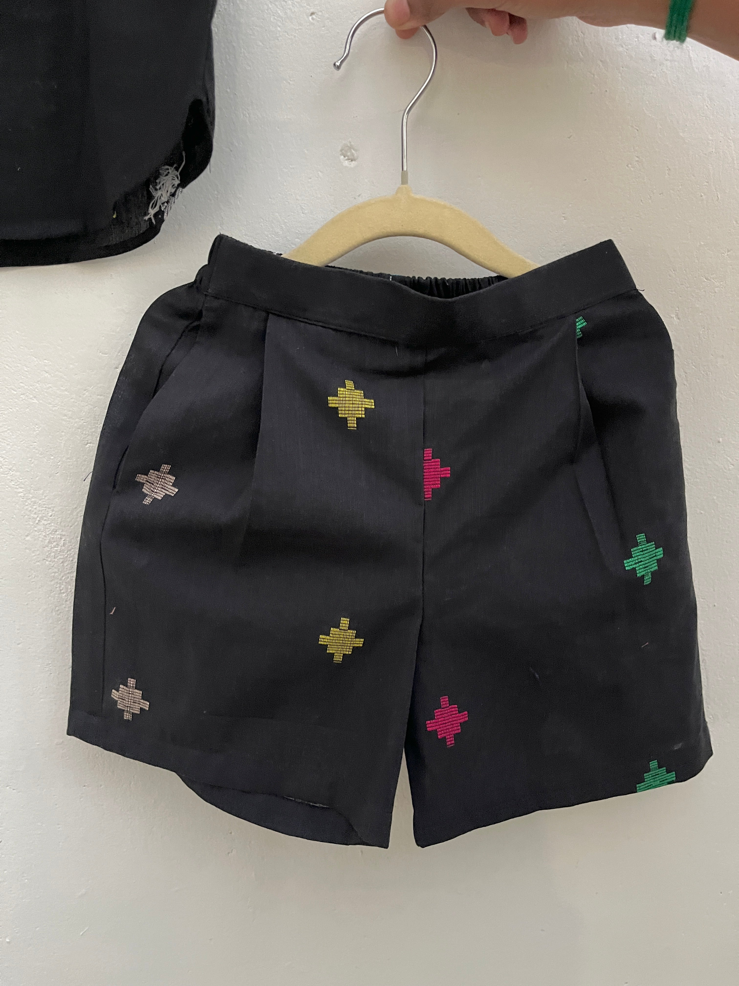 Mini mosaic shirt & shorts set