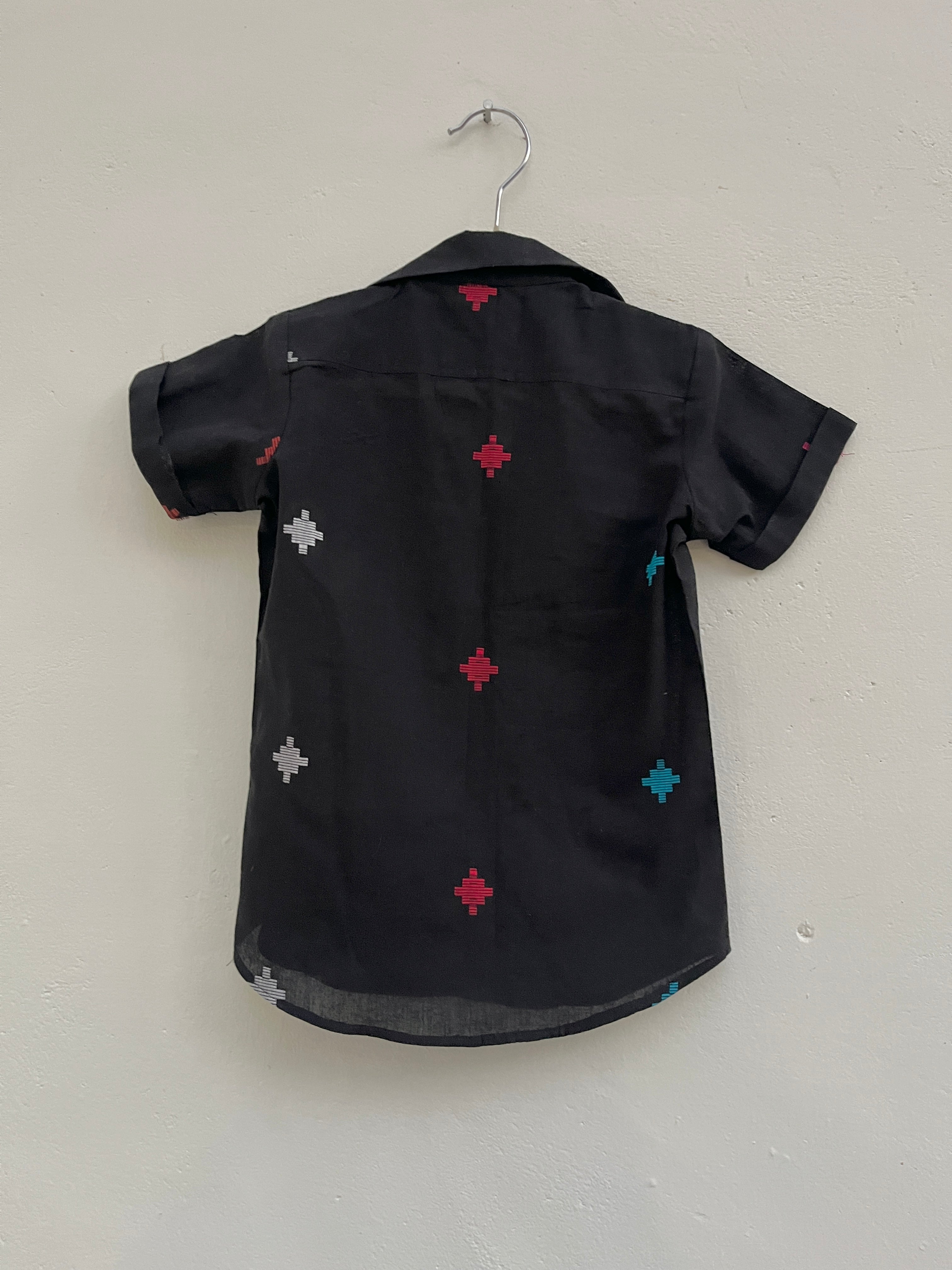 Mini mosaic shirt & shorts set