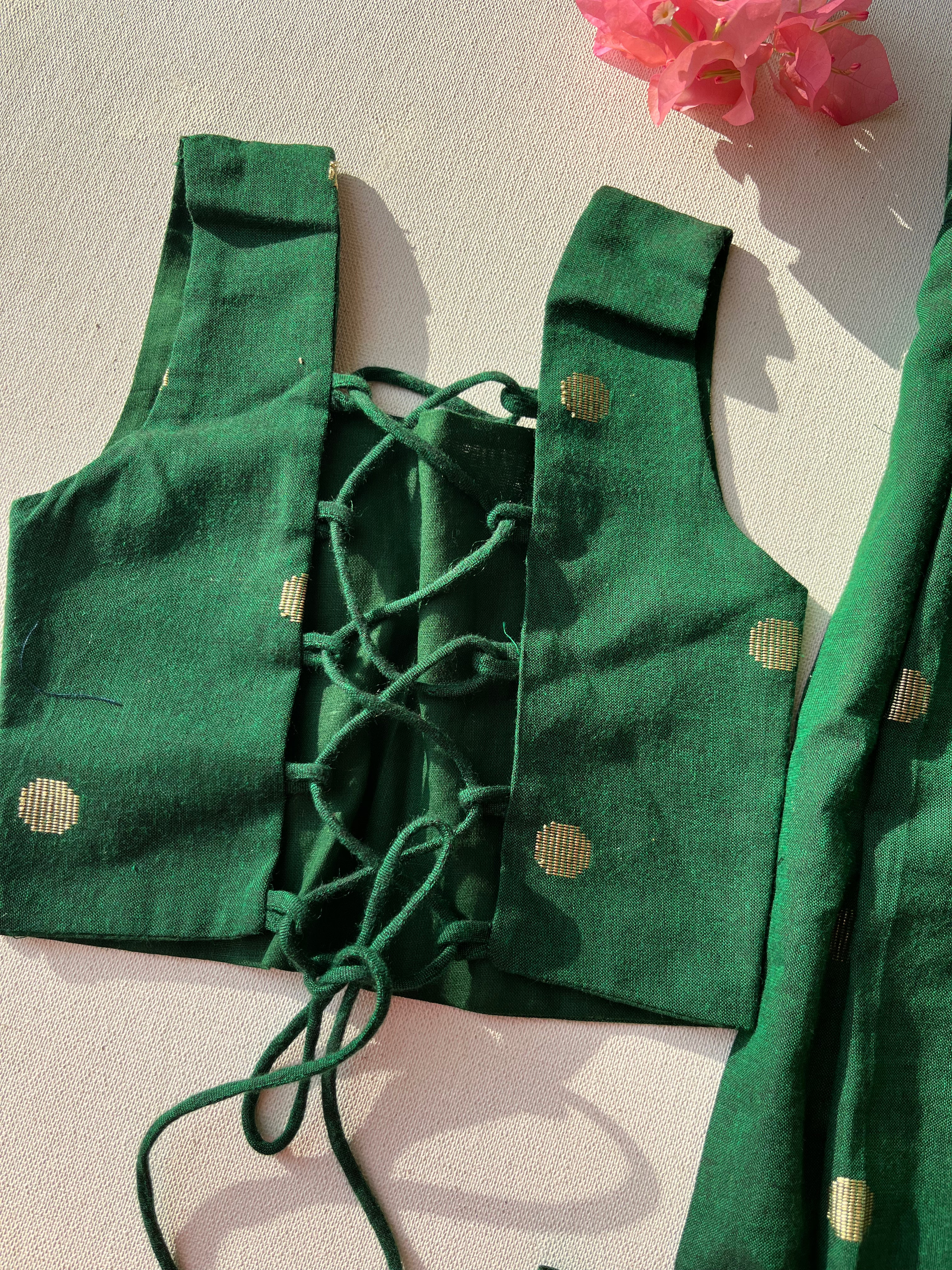 Bottle Green Skirt & Top set