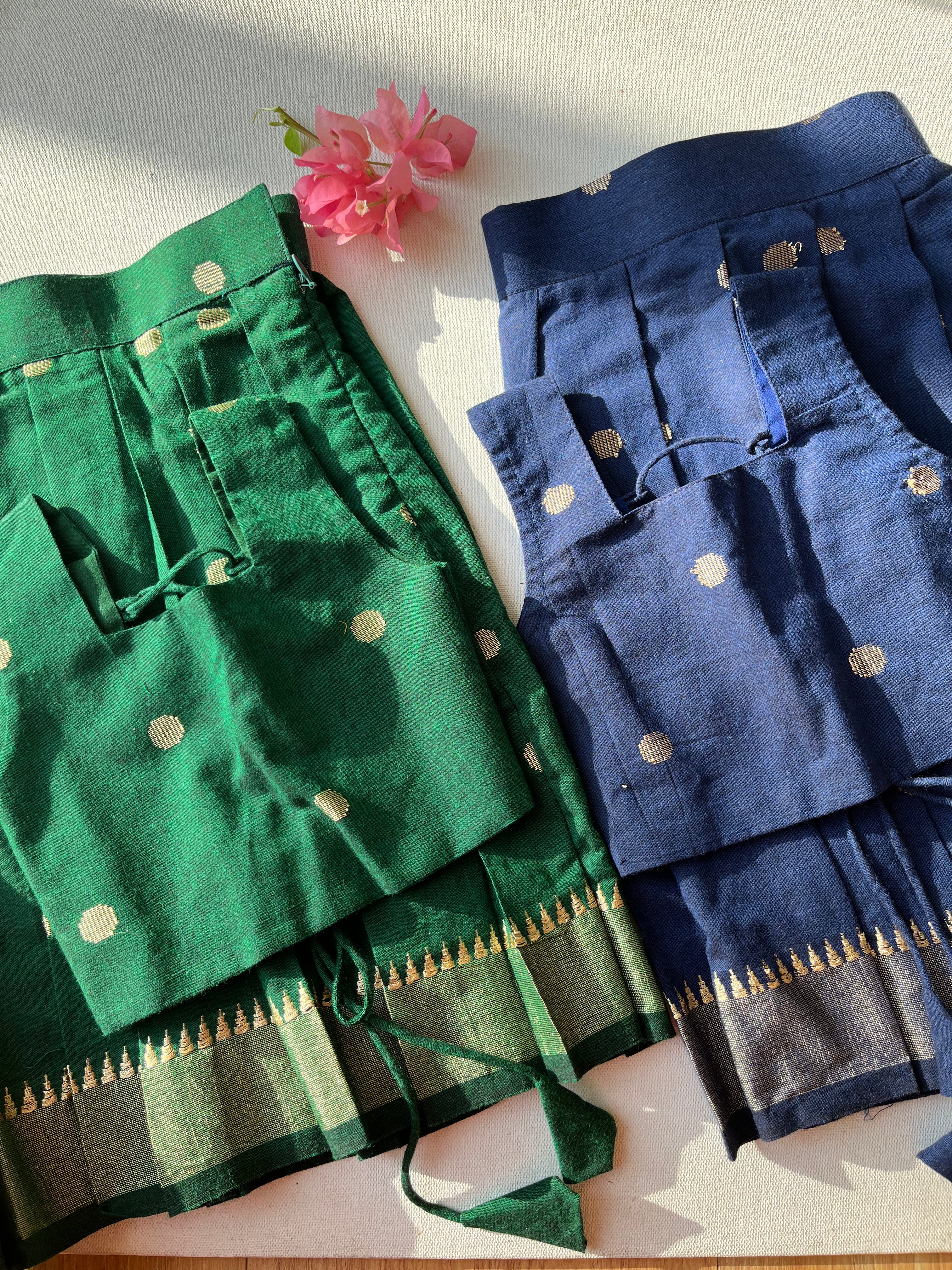 Bottle Green Skirt & Top set