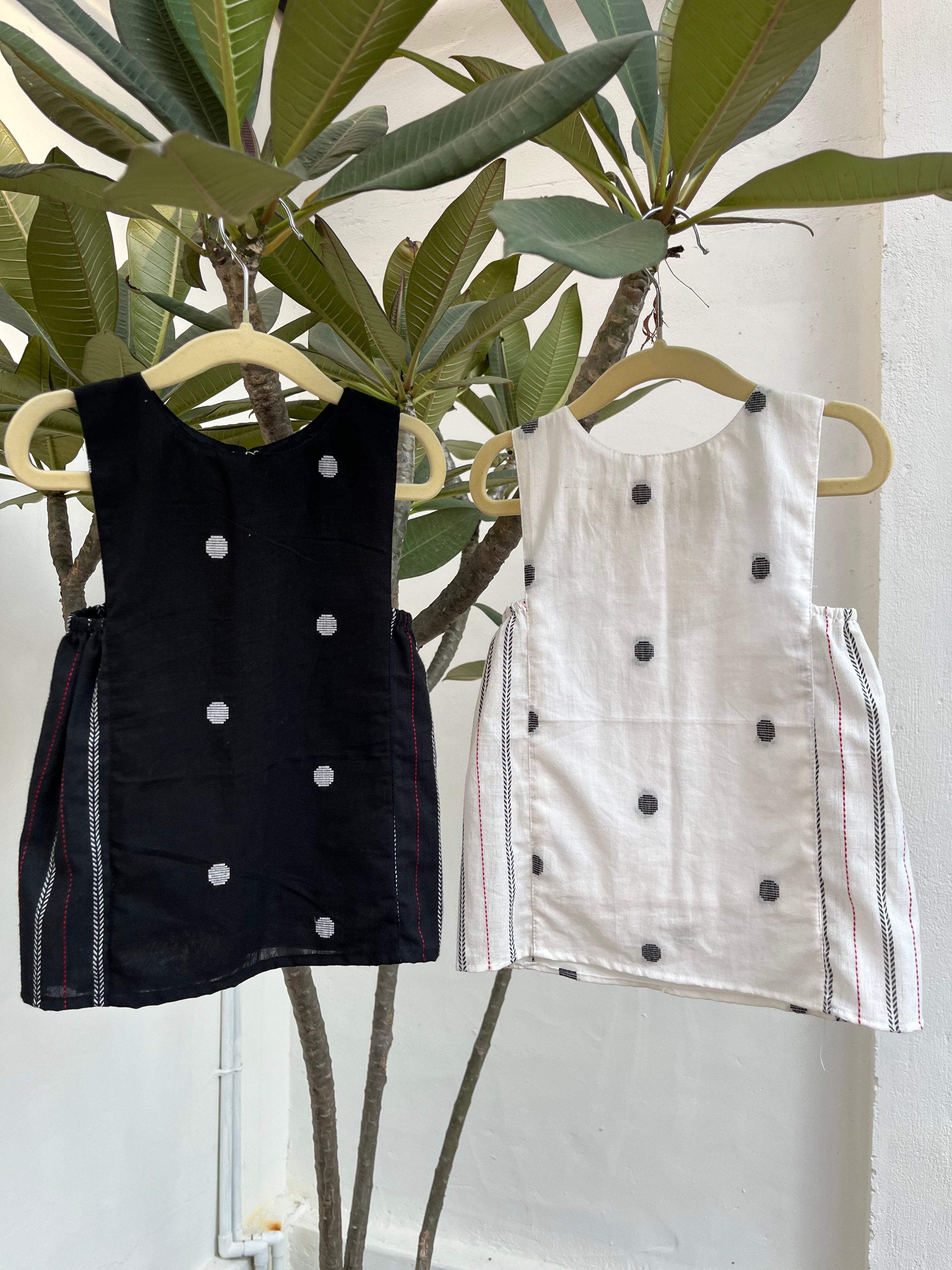 Black Polka A line frock