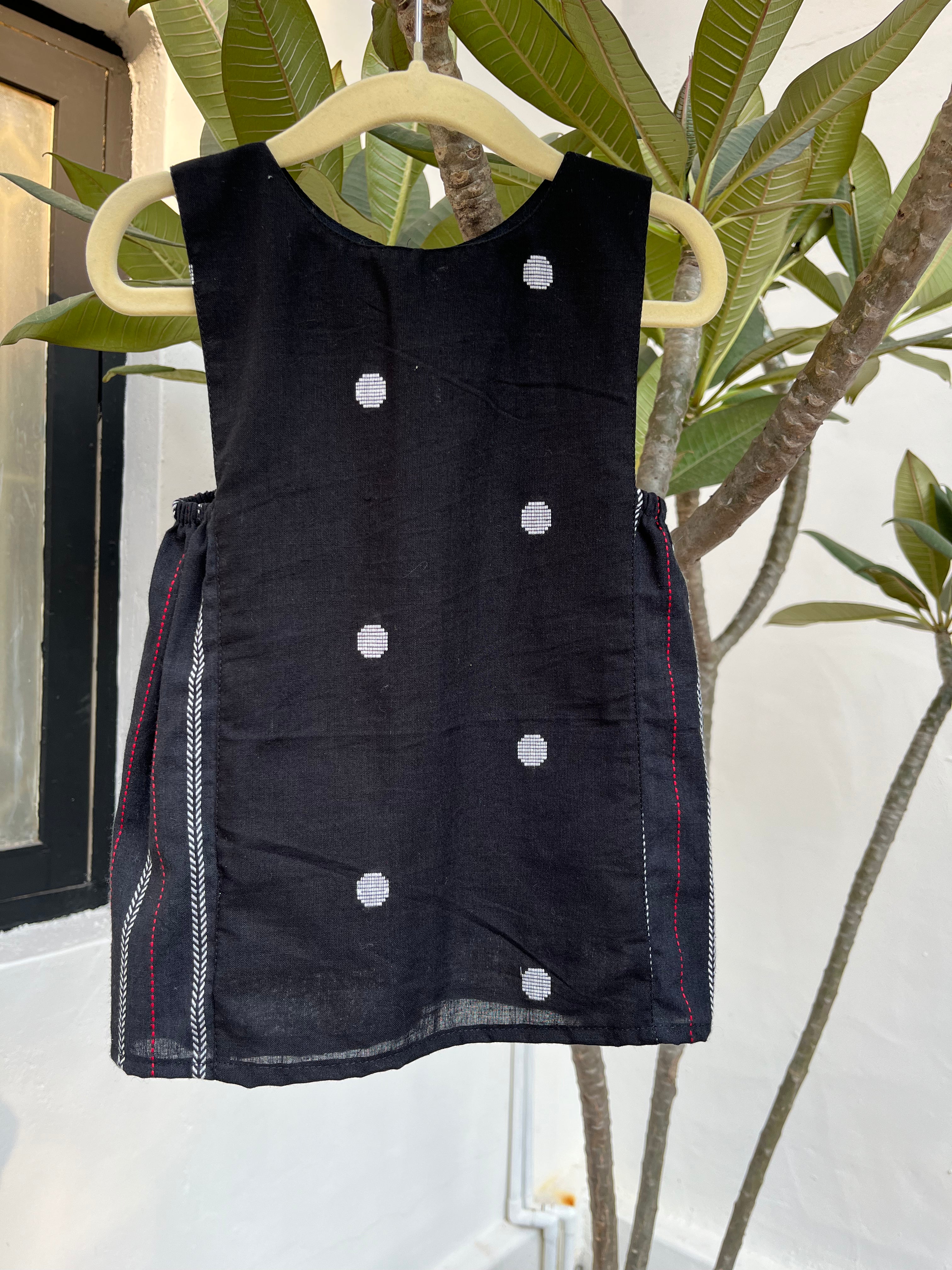 Black Polka A line frock