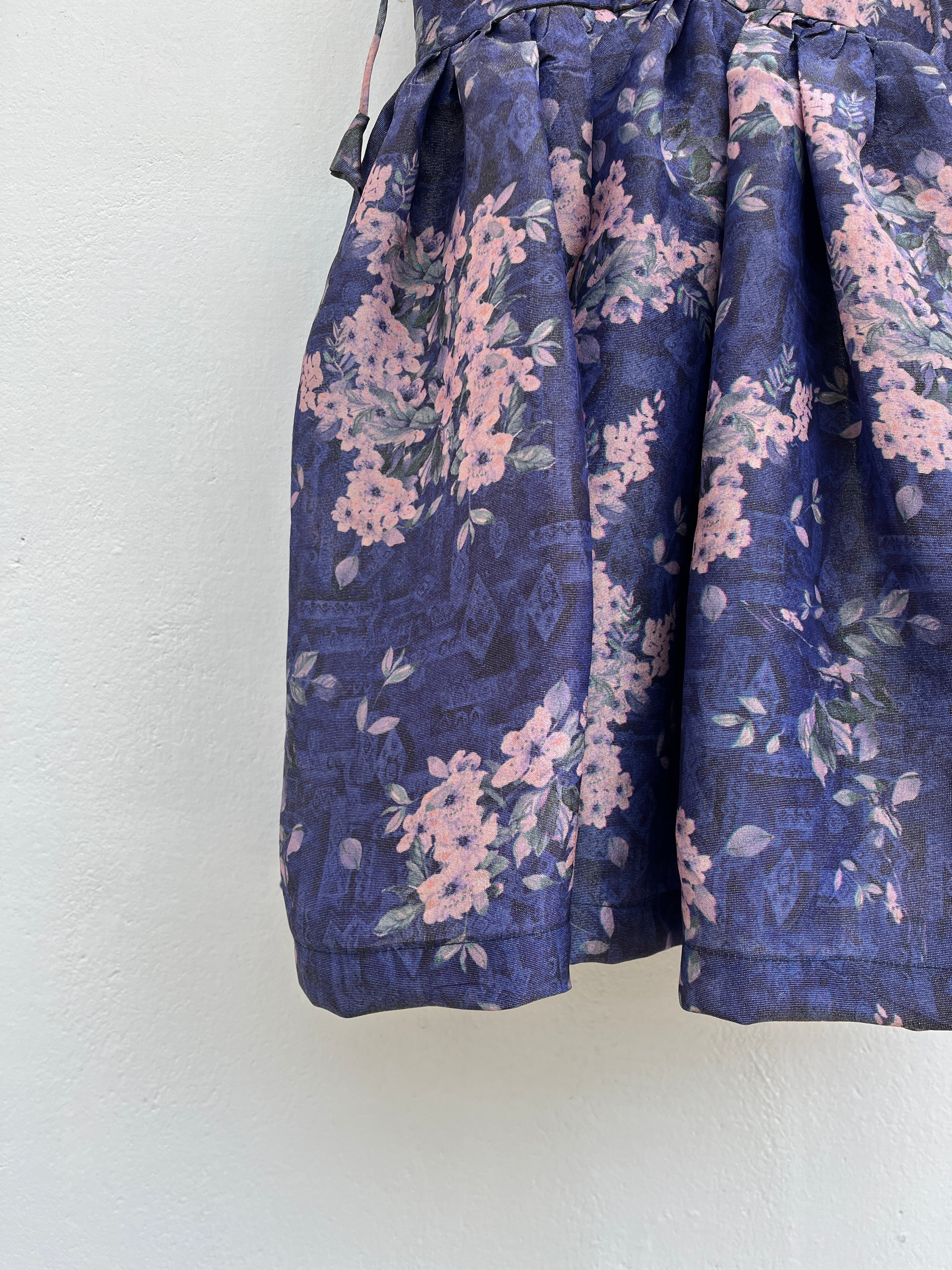 Violet Pure Tissue Tie-up frocks