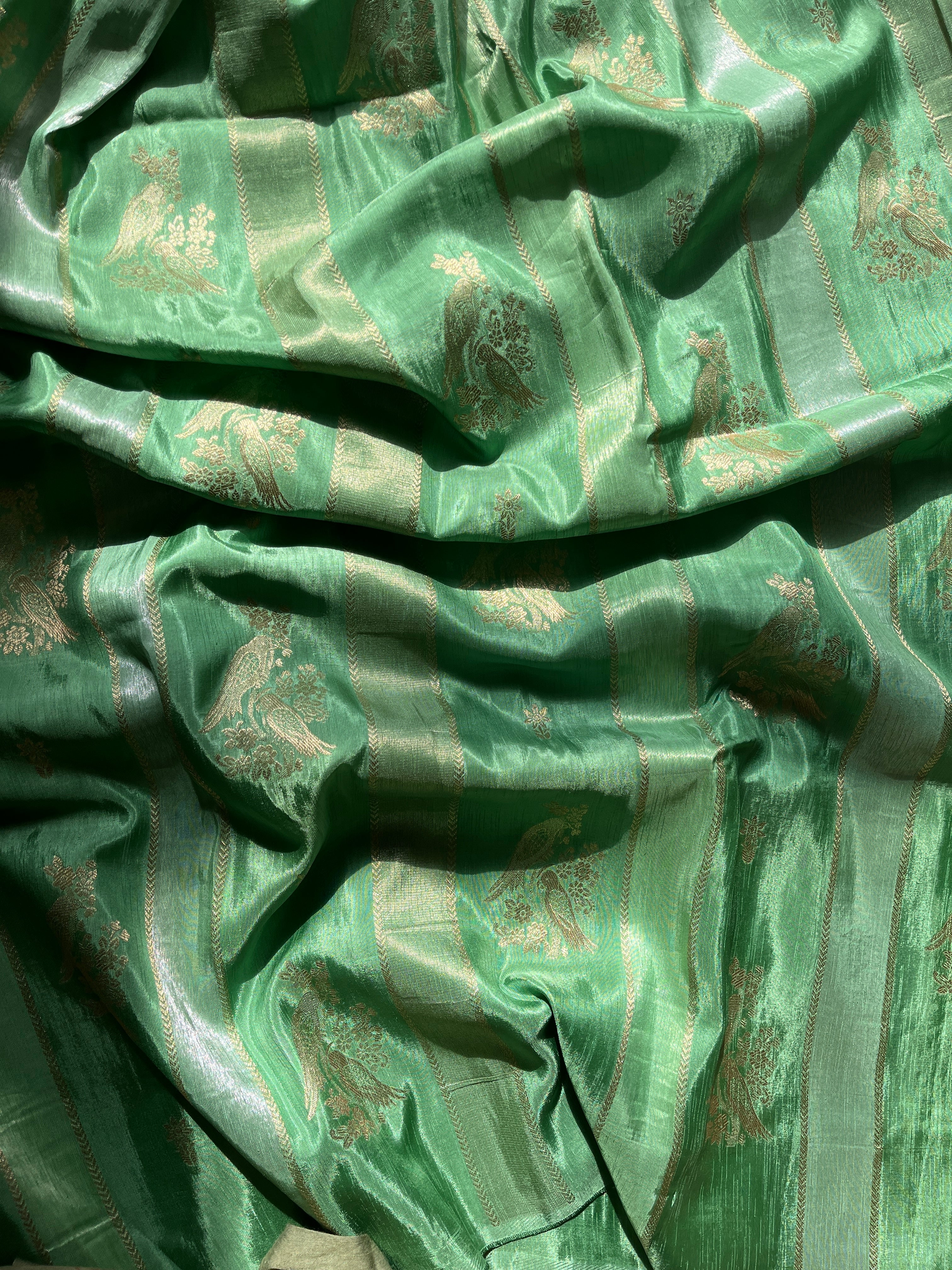 Green Viscose Silk Saree