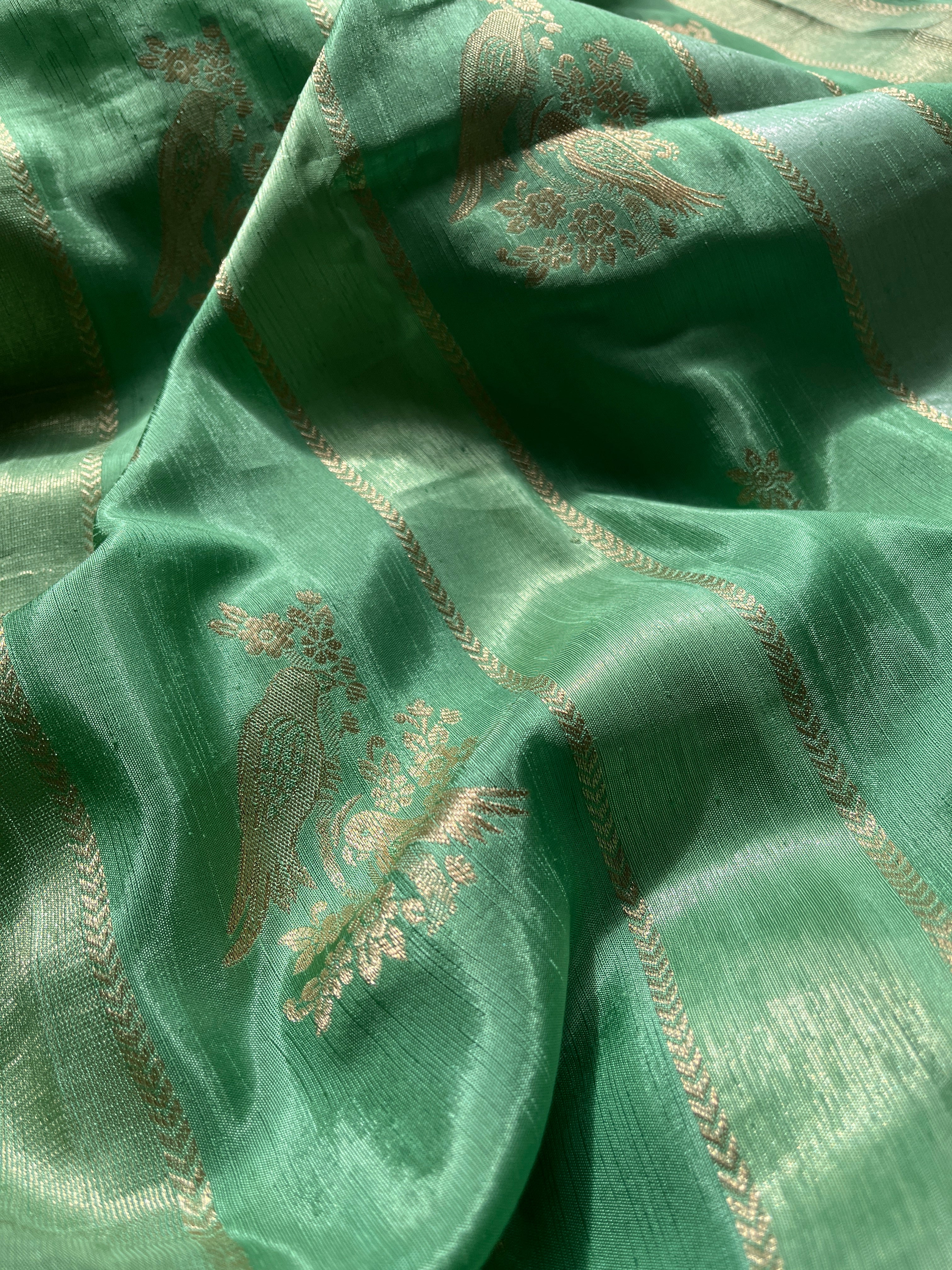 Green Viscose Silk Saree