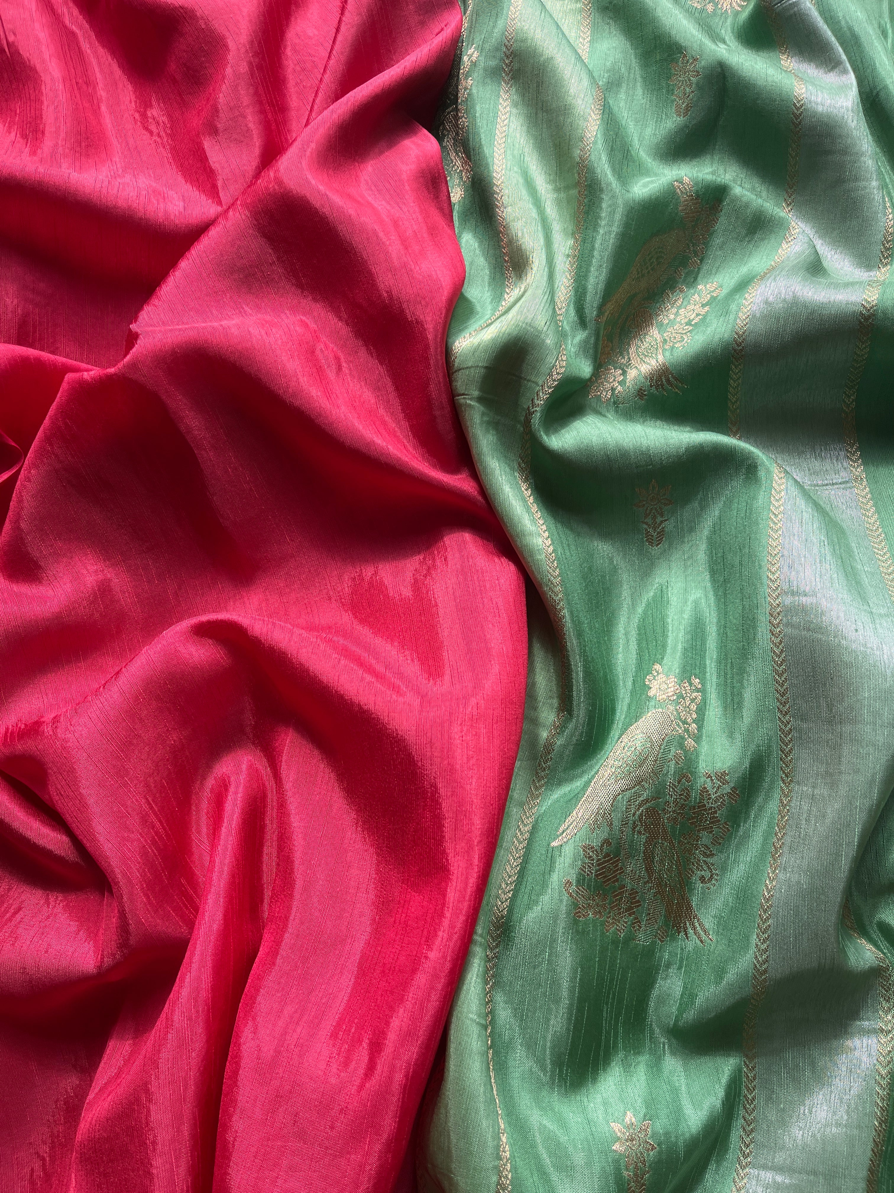 Green Viscose Silk Saree