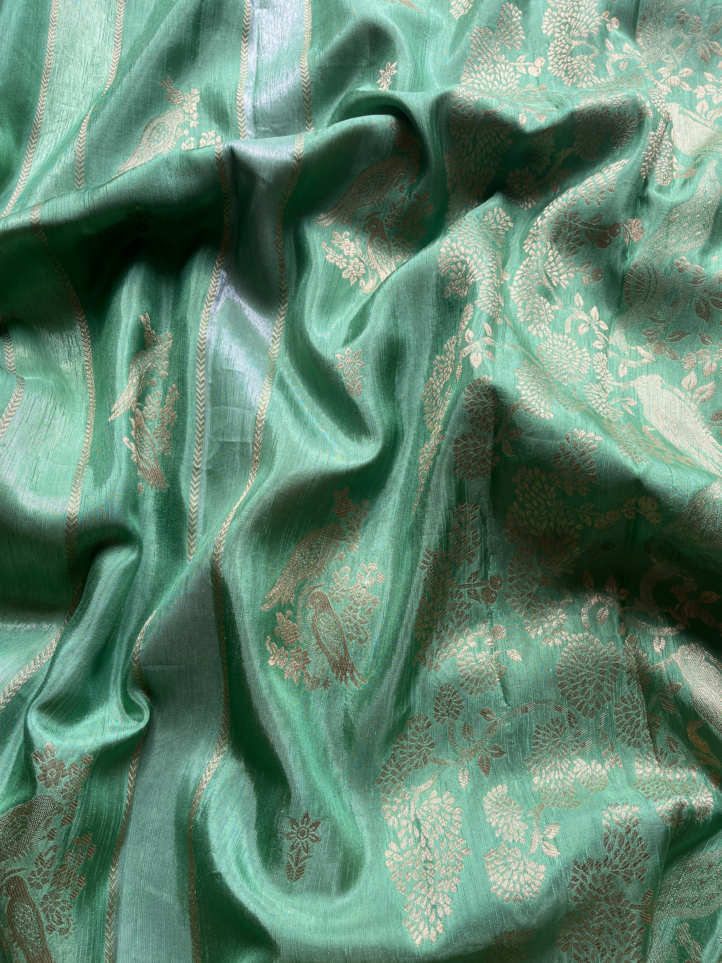 Green Viscose Silk Saree