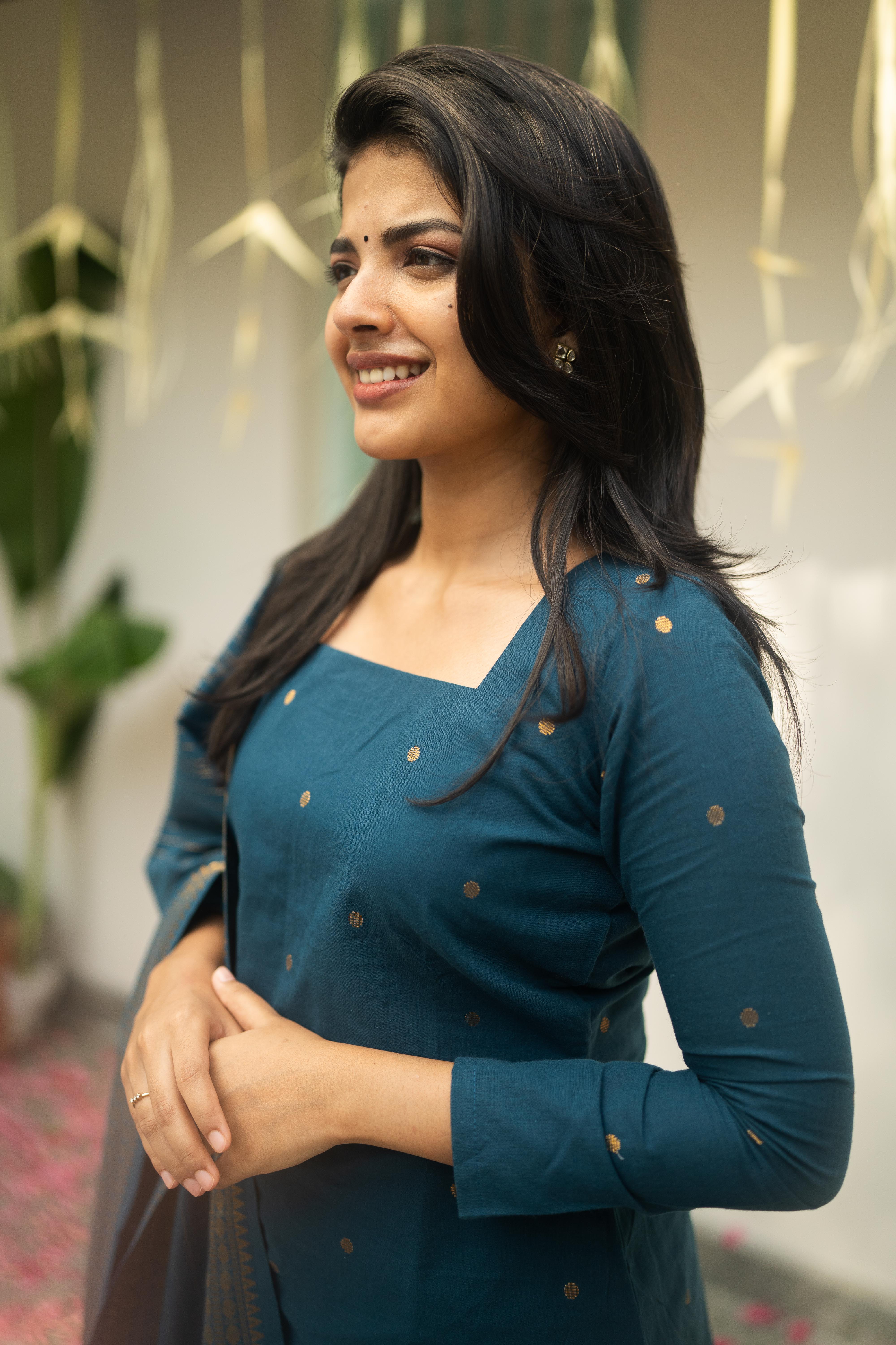 Blue Sharara Set