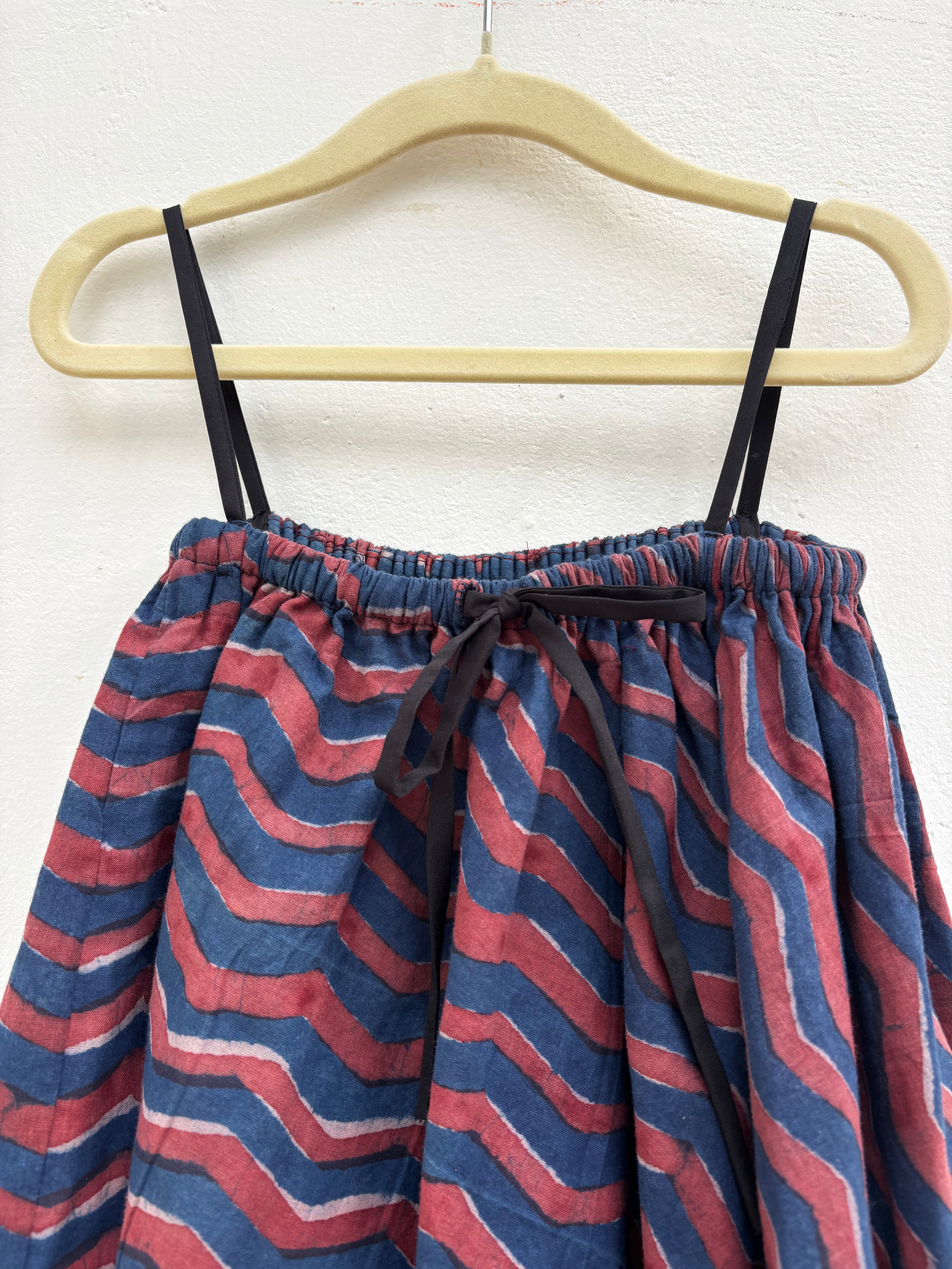 Blue chevron dress