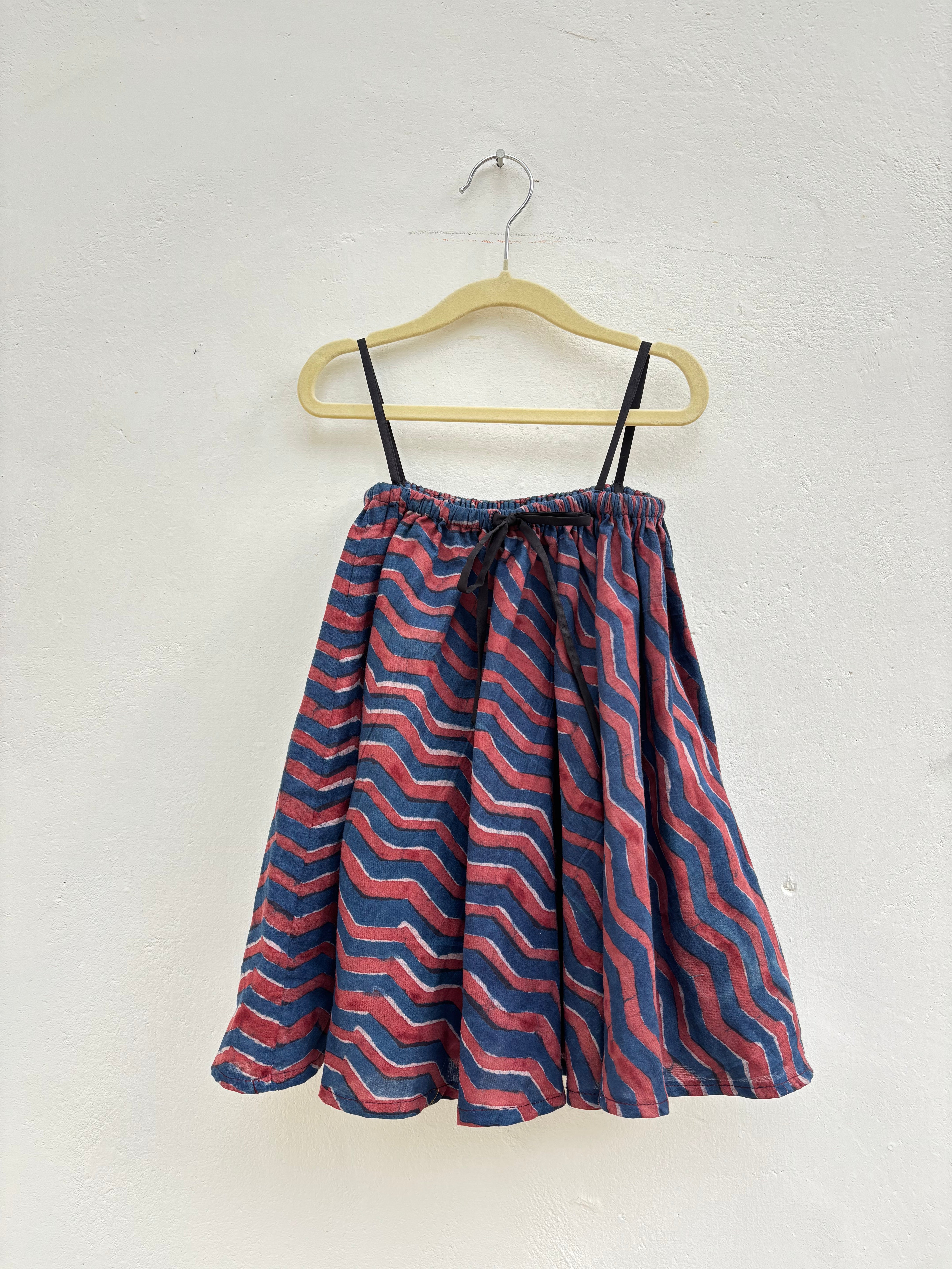 Blue chevron dress