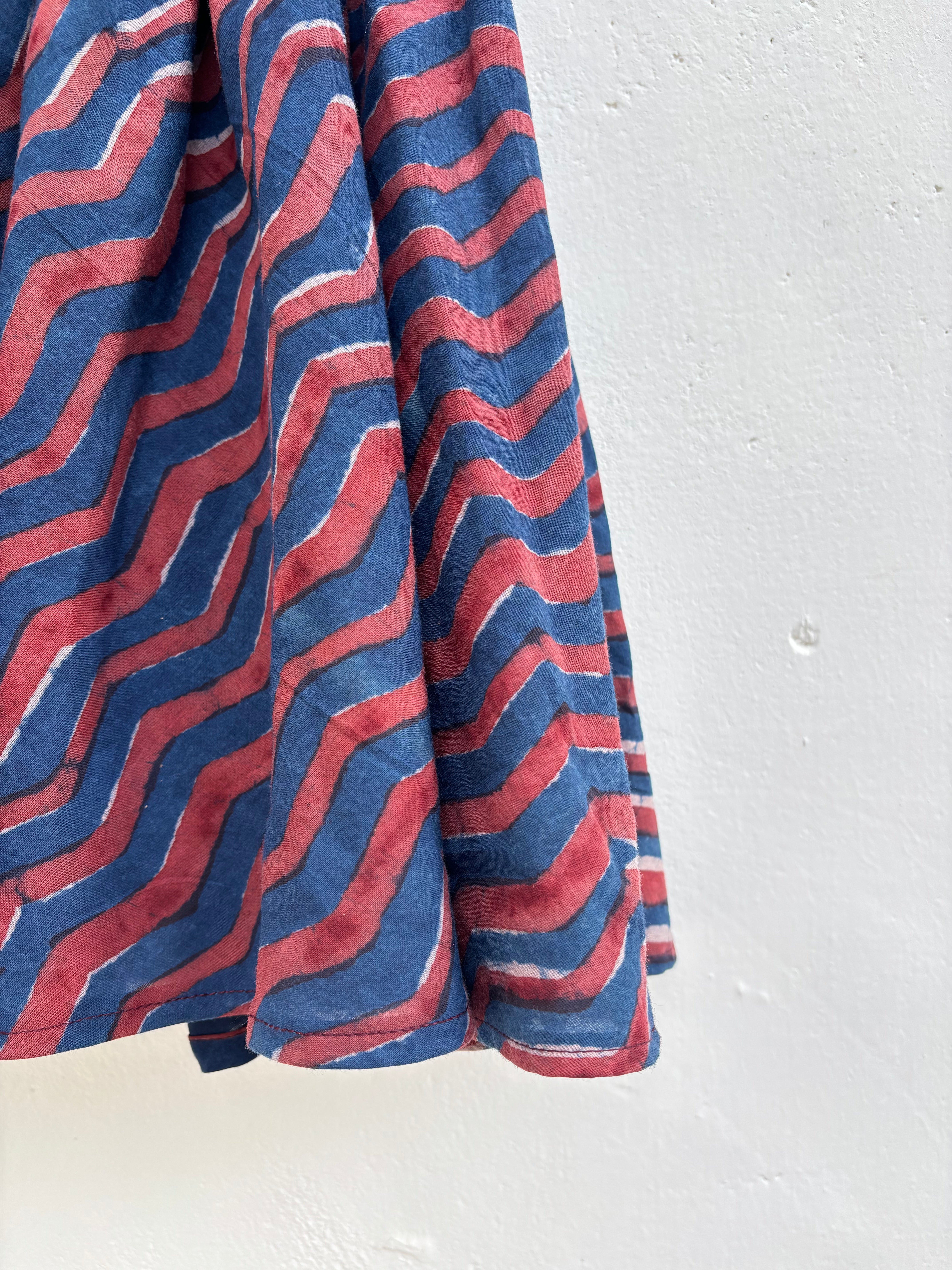 Blue chevron dress