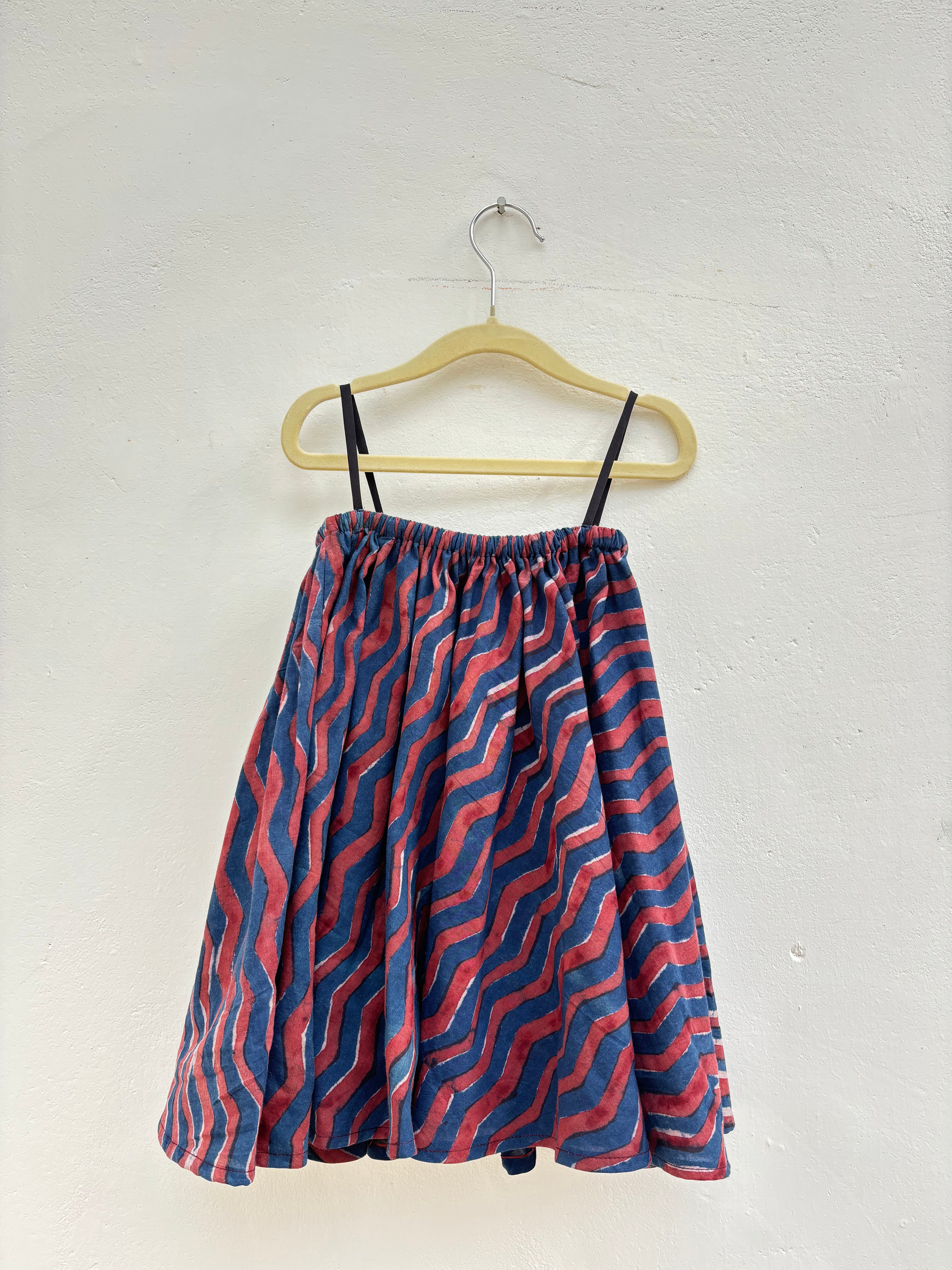 Blue chevron dress