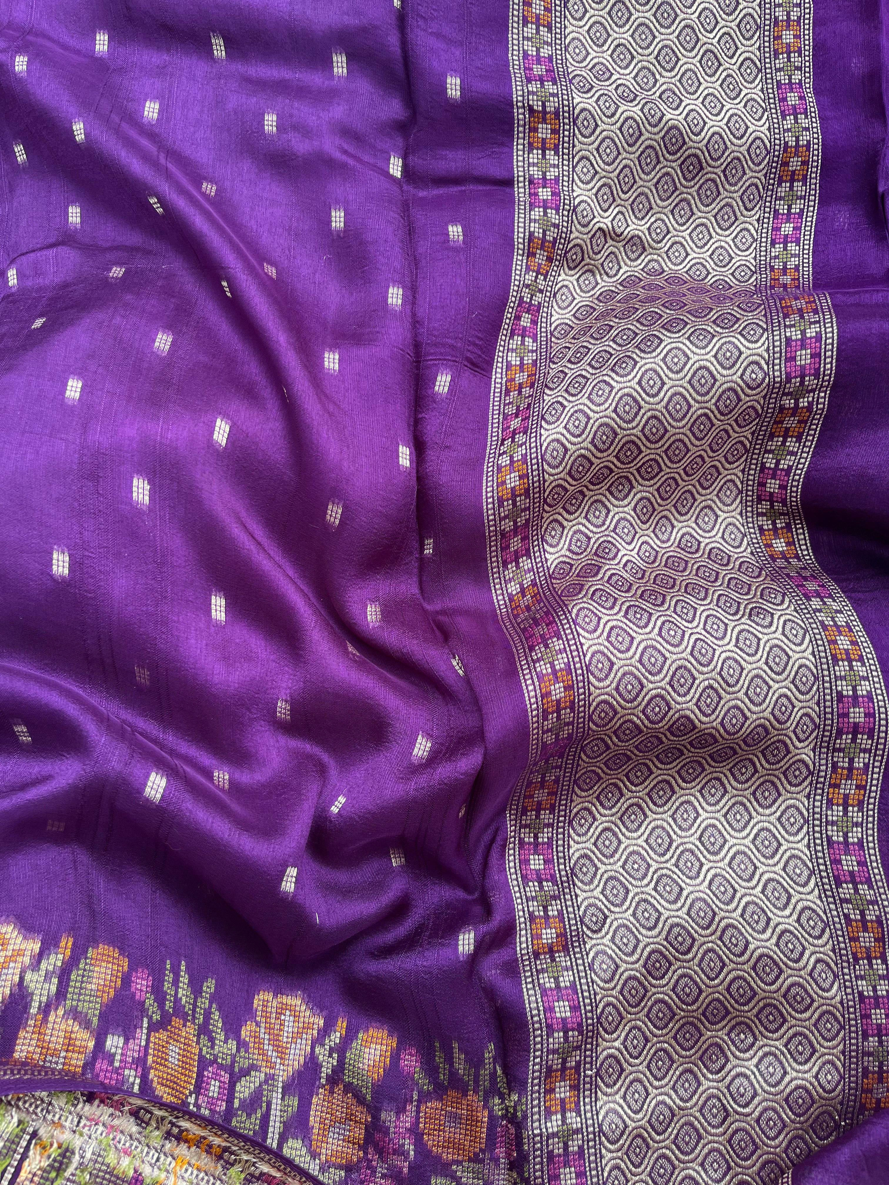 Red, Pink, Green, Purple & Blue Raw Silk Banarasi Saree