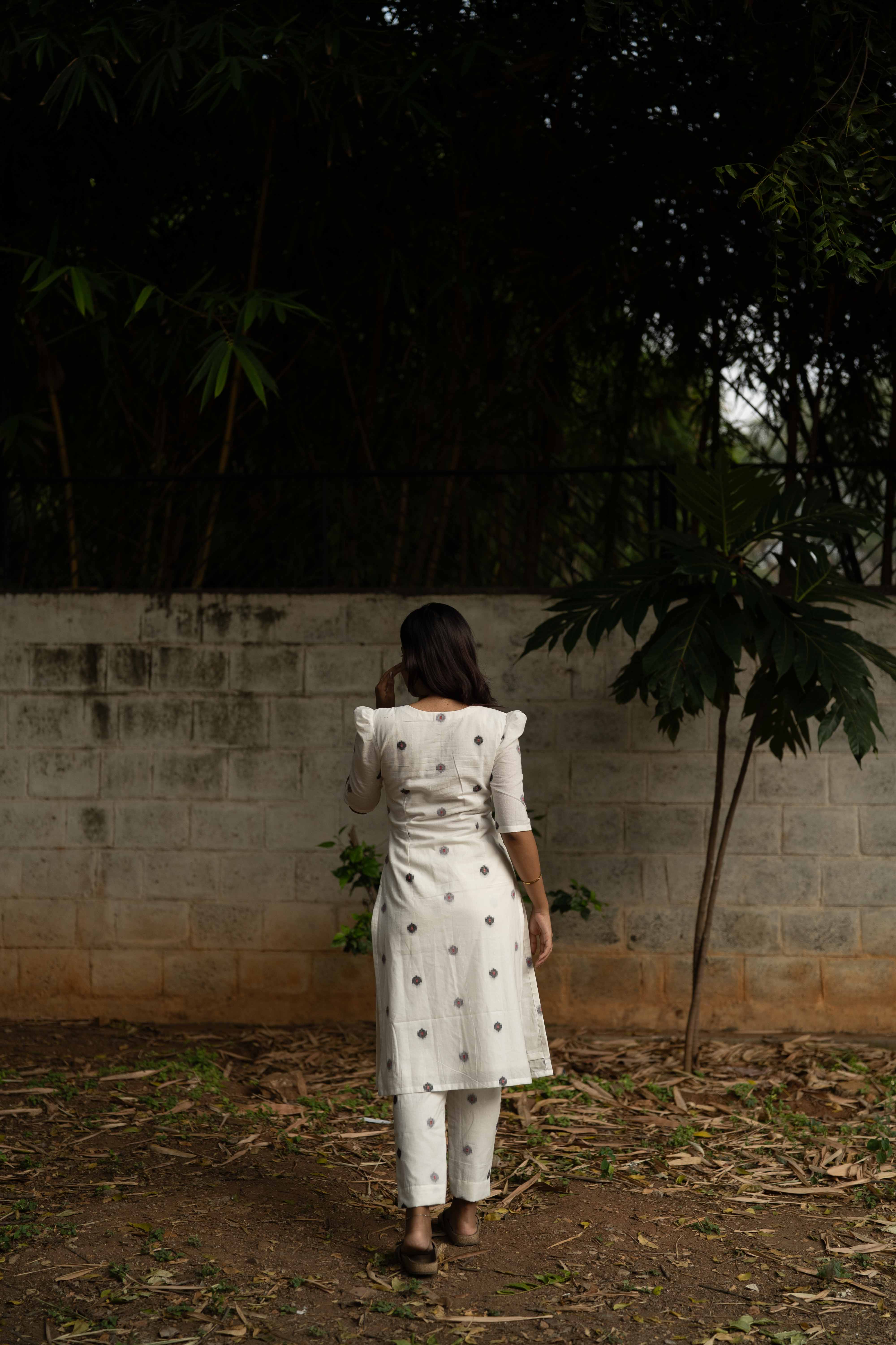 White Cotton Co-ord Set