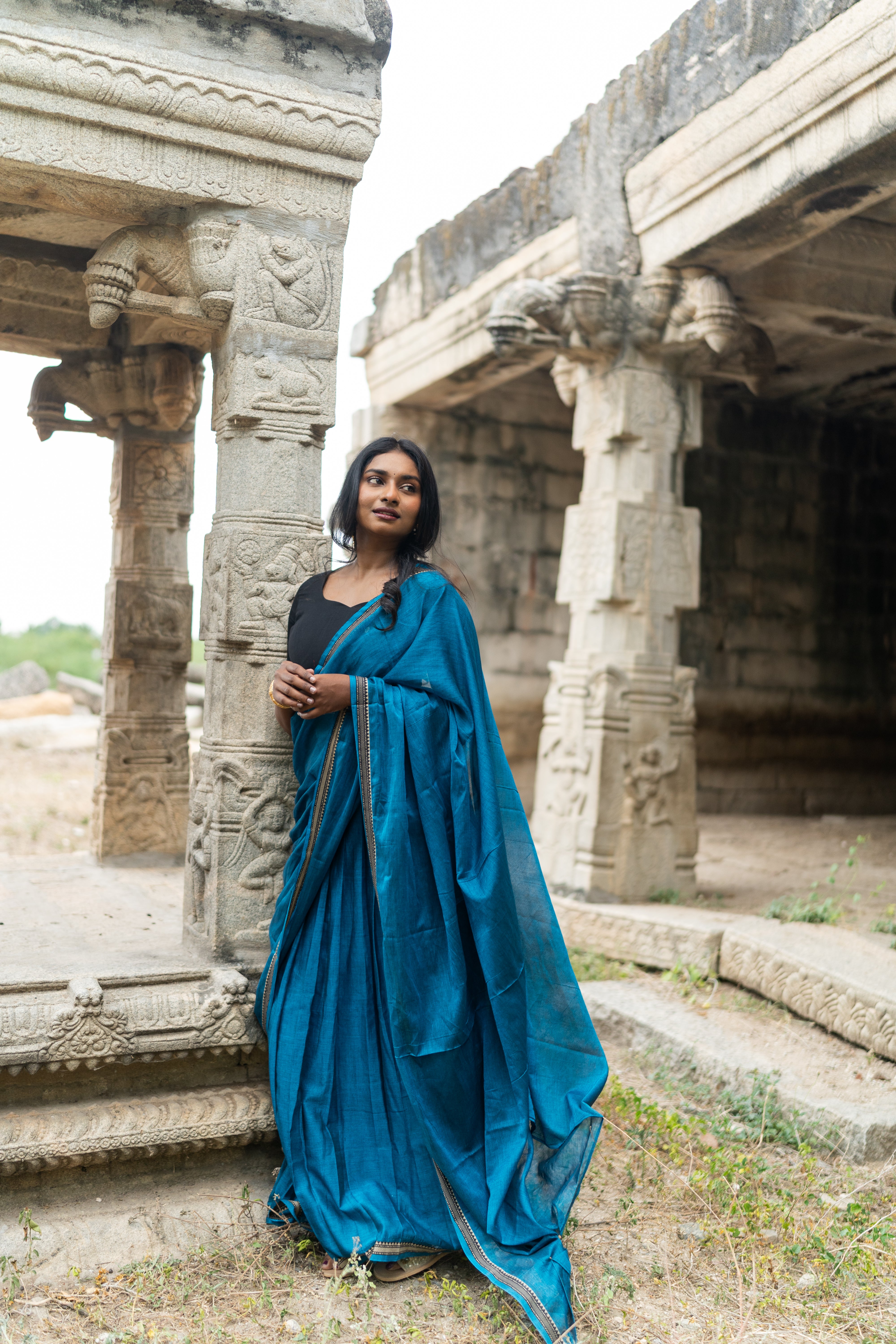 Neela Half Saree