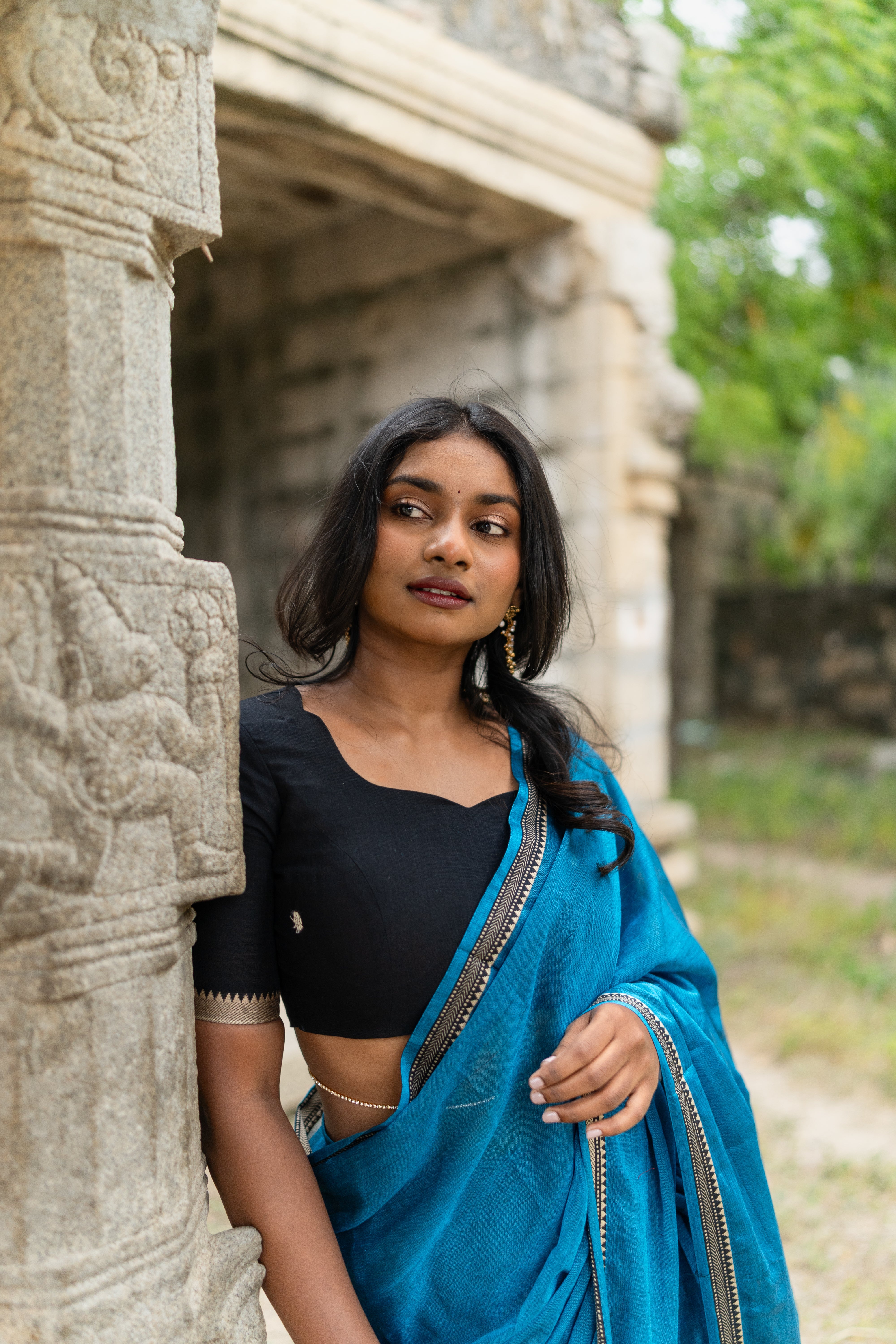 Neela Half Saree