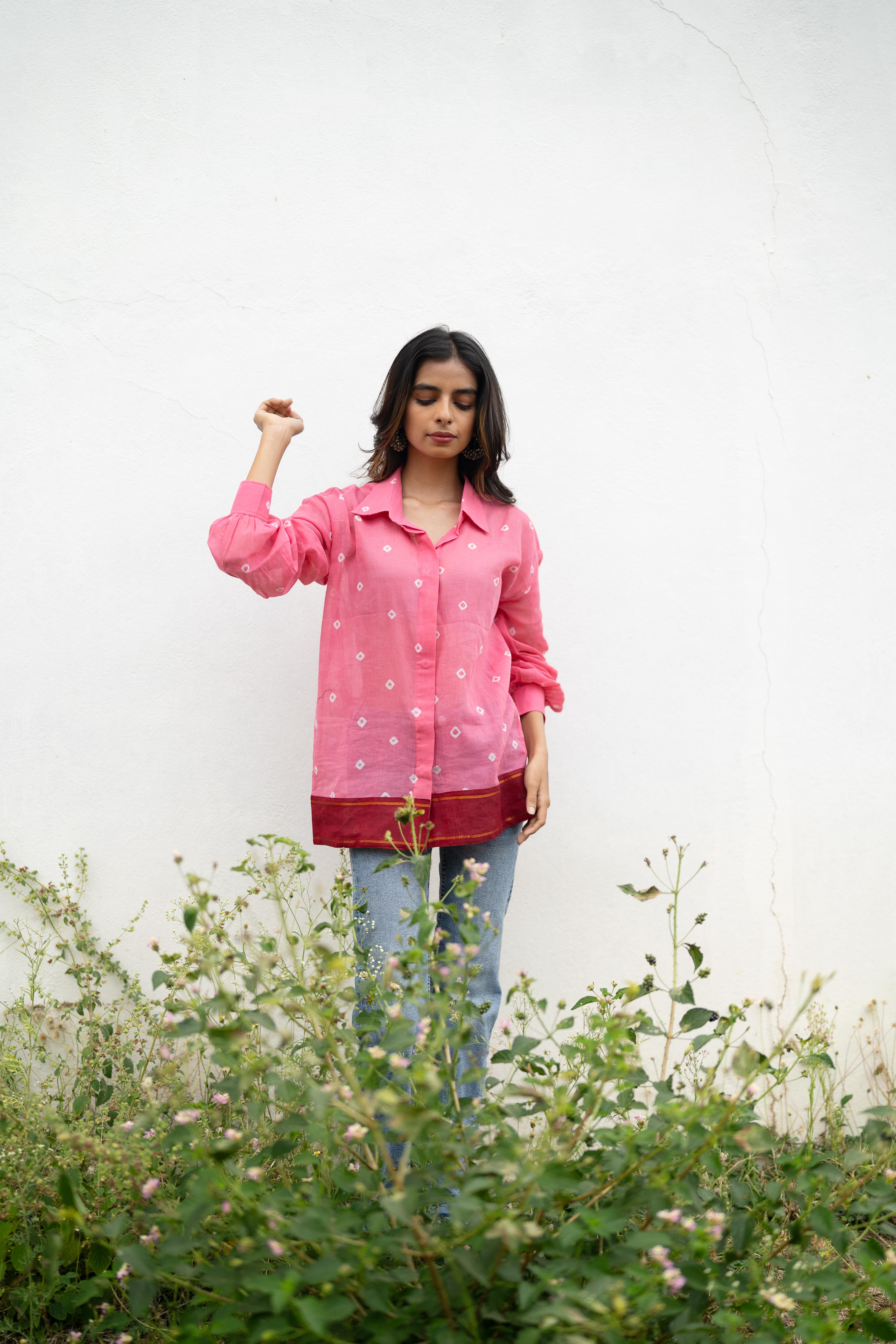 Pink Sungudi Shirt