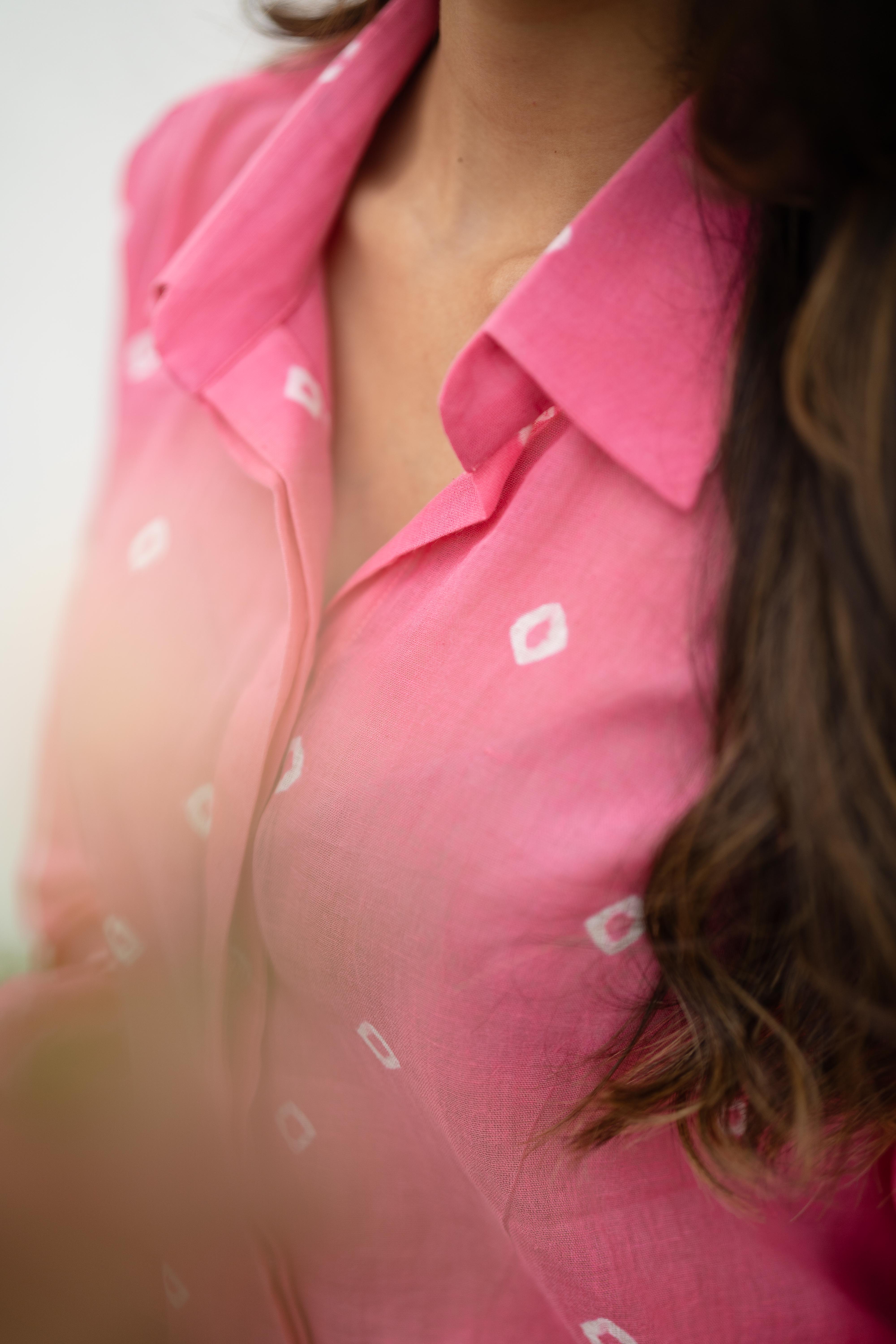 Pink Sungudi Shirt