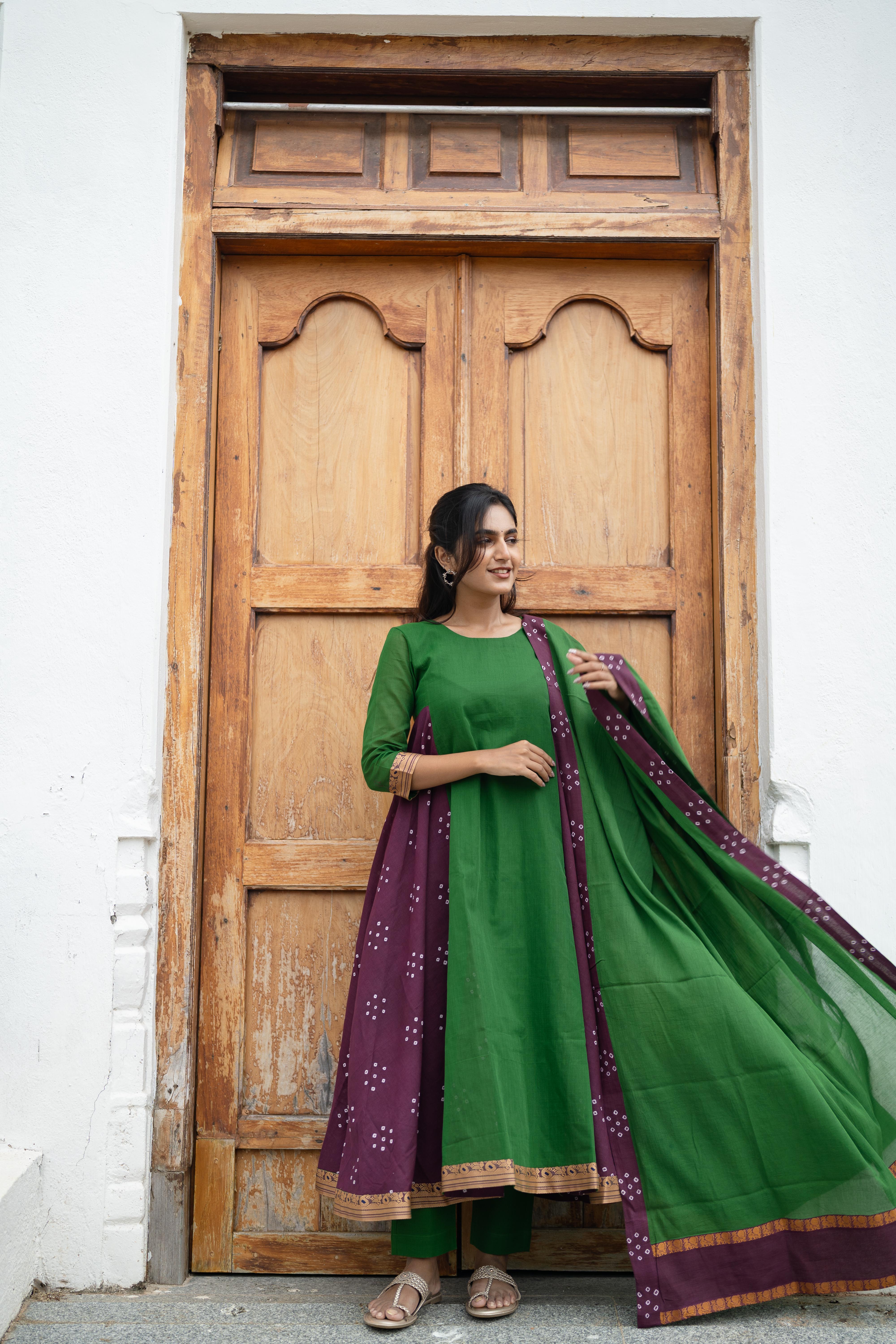 Kathiripoo Anarkali Set