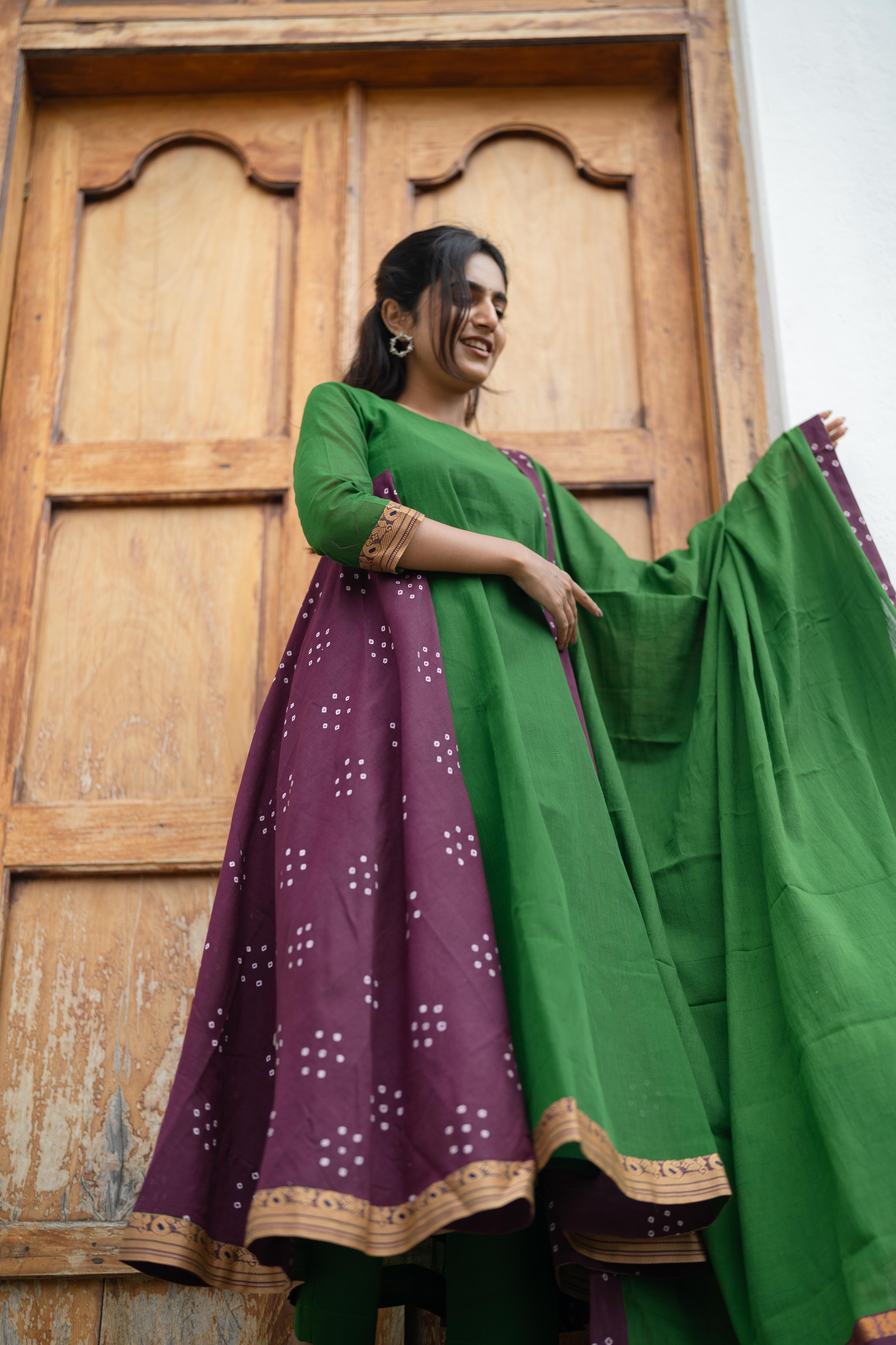 Kathiripoo Anarkali Set