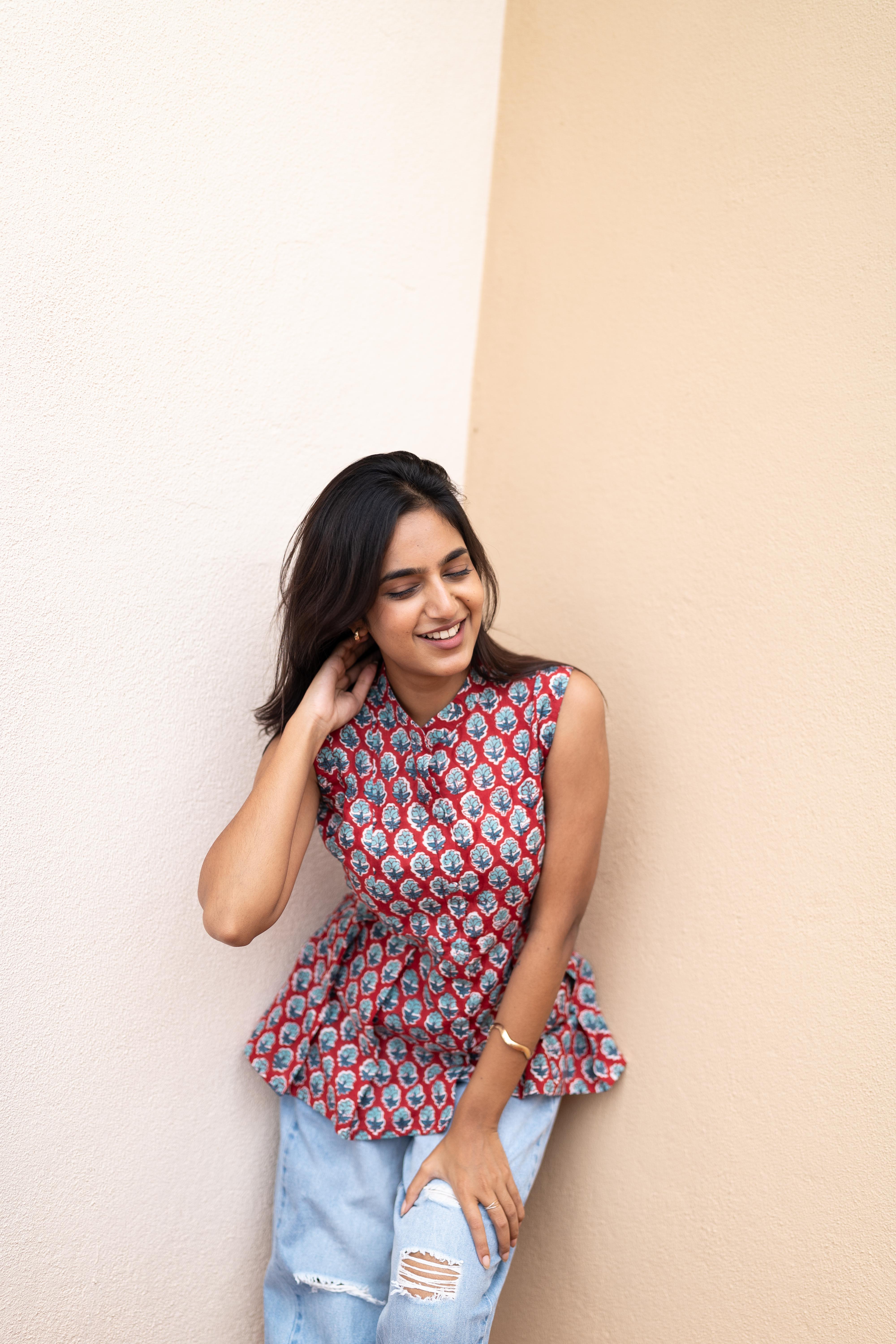 Pomé Red short top